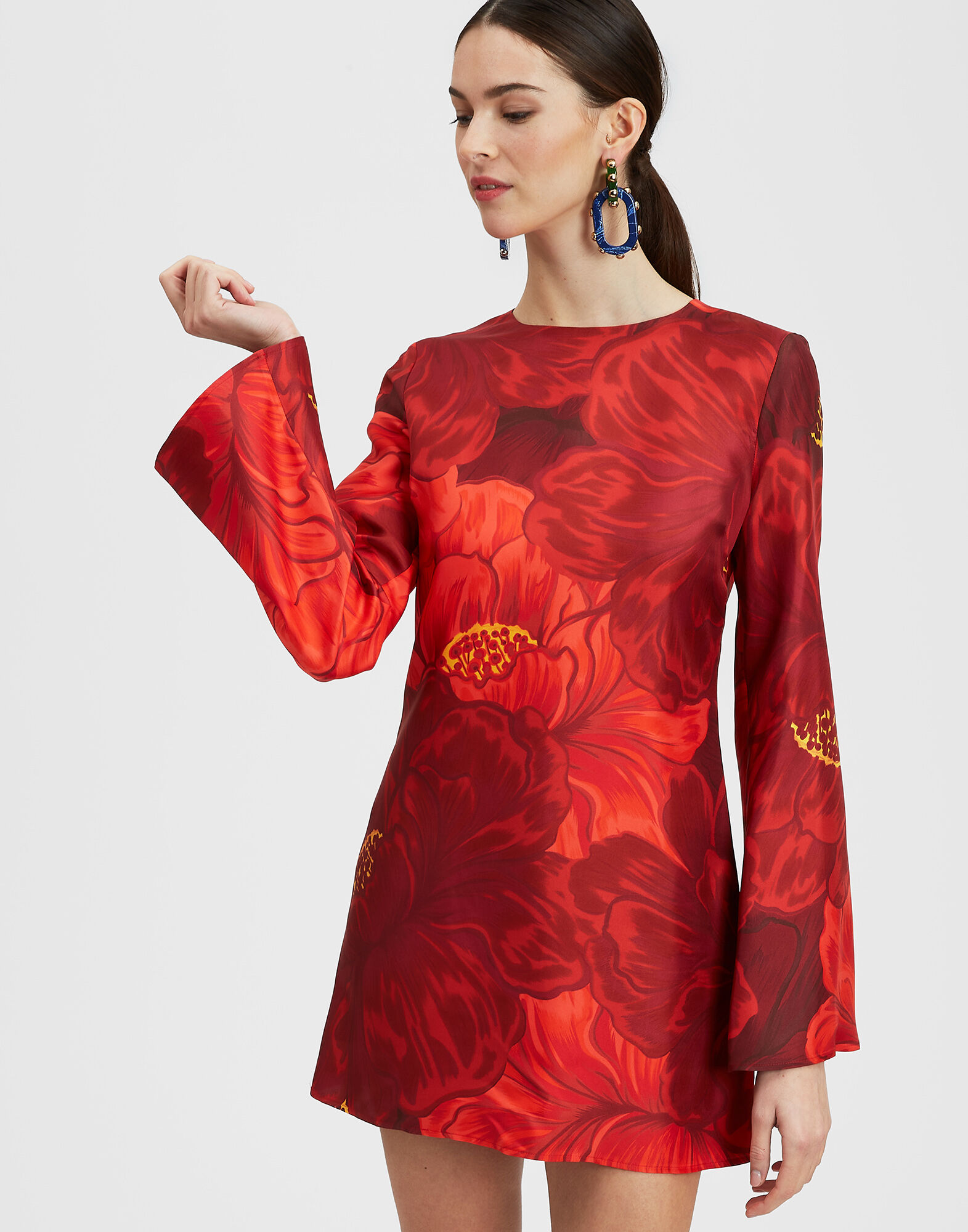 La DoubleJ Mini Supreme Swing Dress Ruby Red DRE0652SIL001RUB02RE01