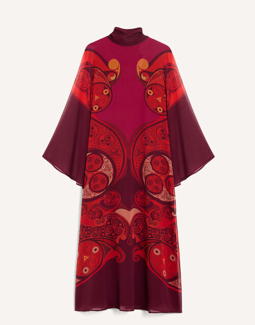 La DoubleJ Midi Magnifico Dress Alchemy Plac&eacute;e Dark Red DRE0788SIL028ALC03RE40