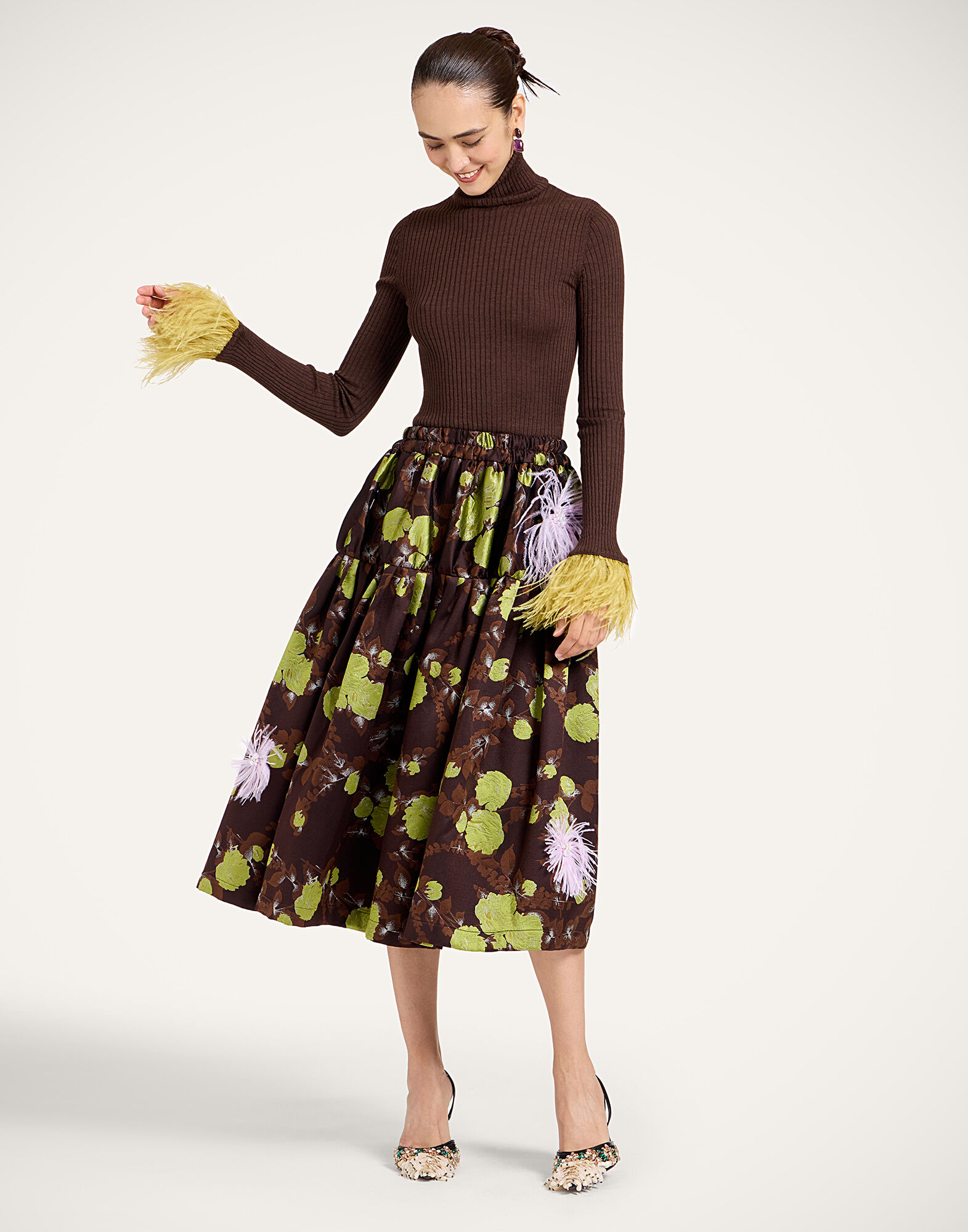 La DoubleJ Gala Skirt Devon Brown SKI0214JCQ141DEV05BR02