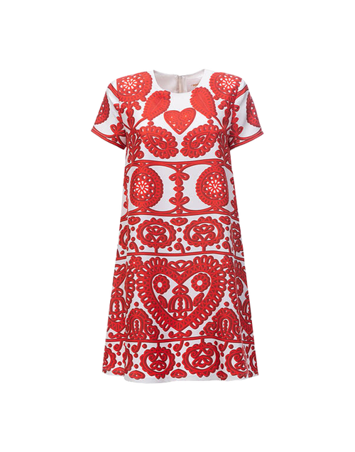 LaDoubleJ Mini Swing Dress Parnaveg Cuore DRE0169SIL006PAC0001