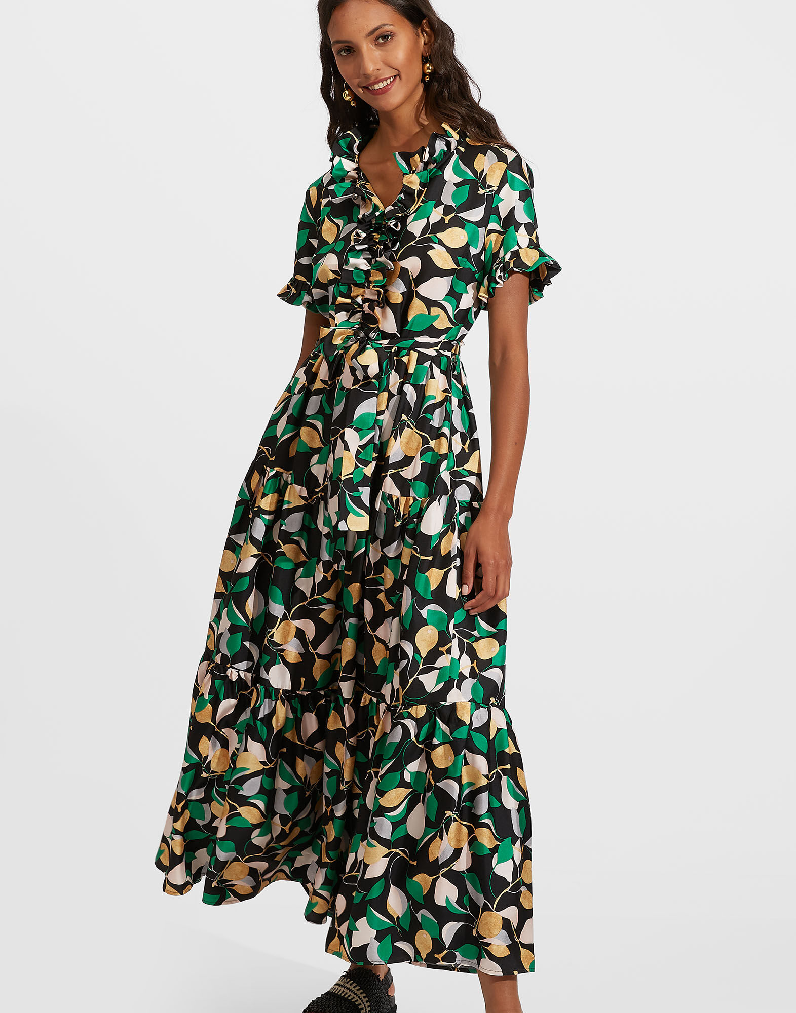 La DoubleJ Long And Sassy Orchard DRE0017SIL001ORH0001