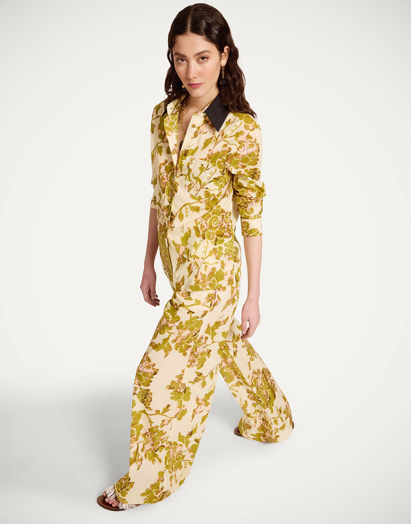 La DoubleJ Palazzo Pants Oasis Green TRO0003COT088OAS01GR02