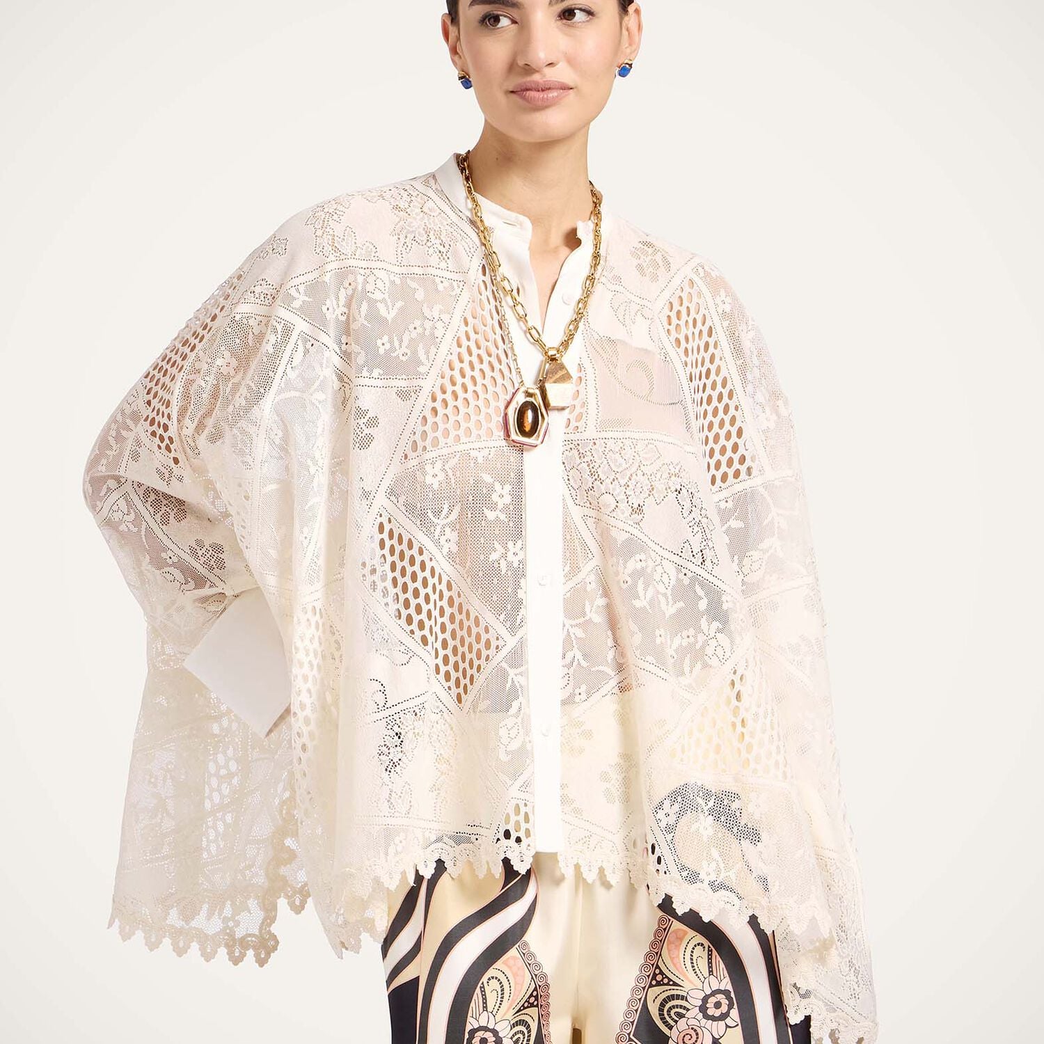 La Double J Lacey Foulard Shirt