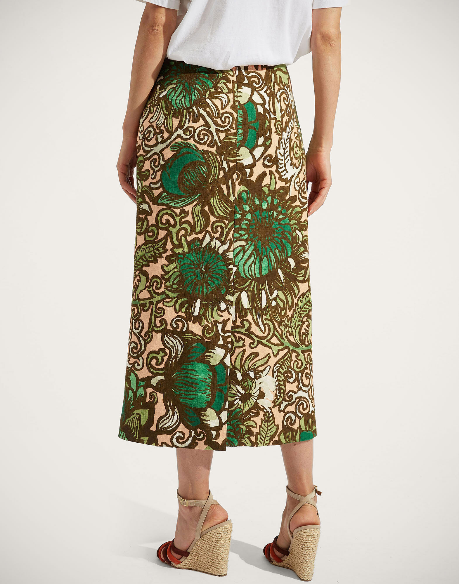 La DoubleJ Pencil Skirt Anemone Pink SKI0011COT005ANE02GR05