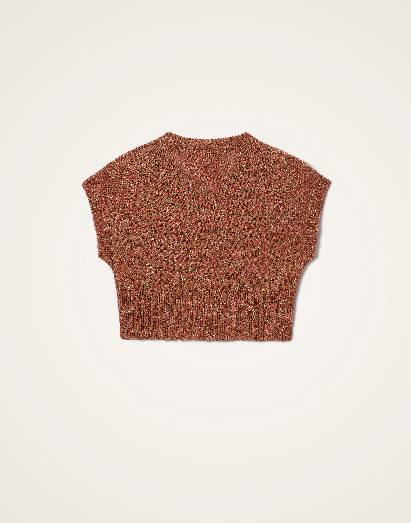 La DoubleJ Duchess Gilet Solid Orange PUL0363KNI201VA475OR02