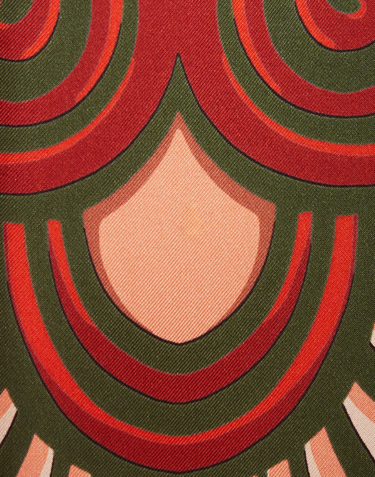 La DoubleJ Foulard Shirt Kerylos Plac&eacute;e Dark Green SHI0059SIL006KER01GR03