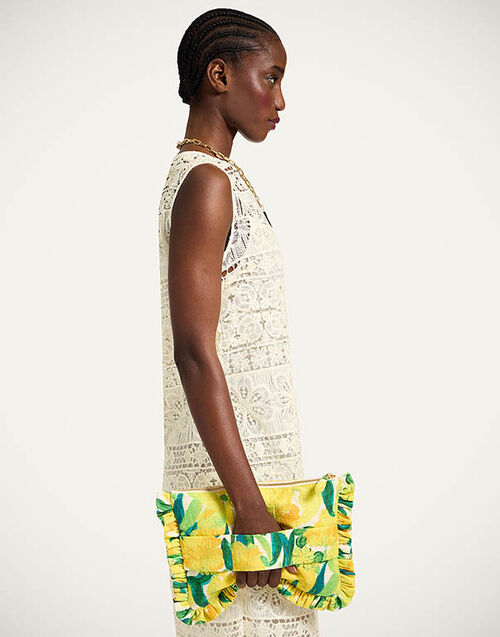 La DoubleJ Hand Pochette Zesty Yellow BAG0059COT005ZES01YE02