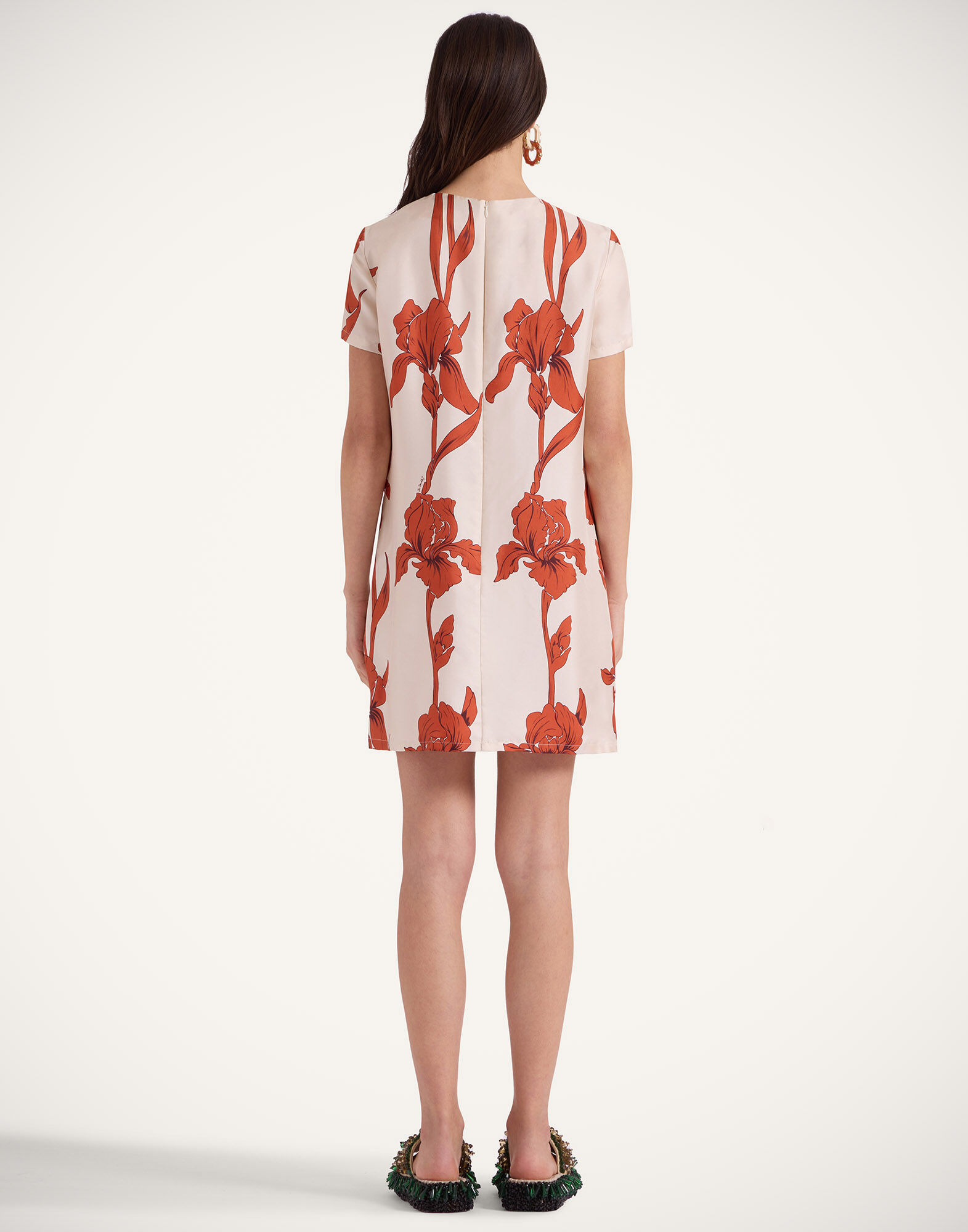 La DoubleJ Mini Swing Dress Iris Dark Orange DRE0159SIL001IRS04OR03