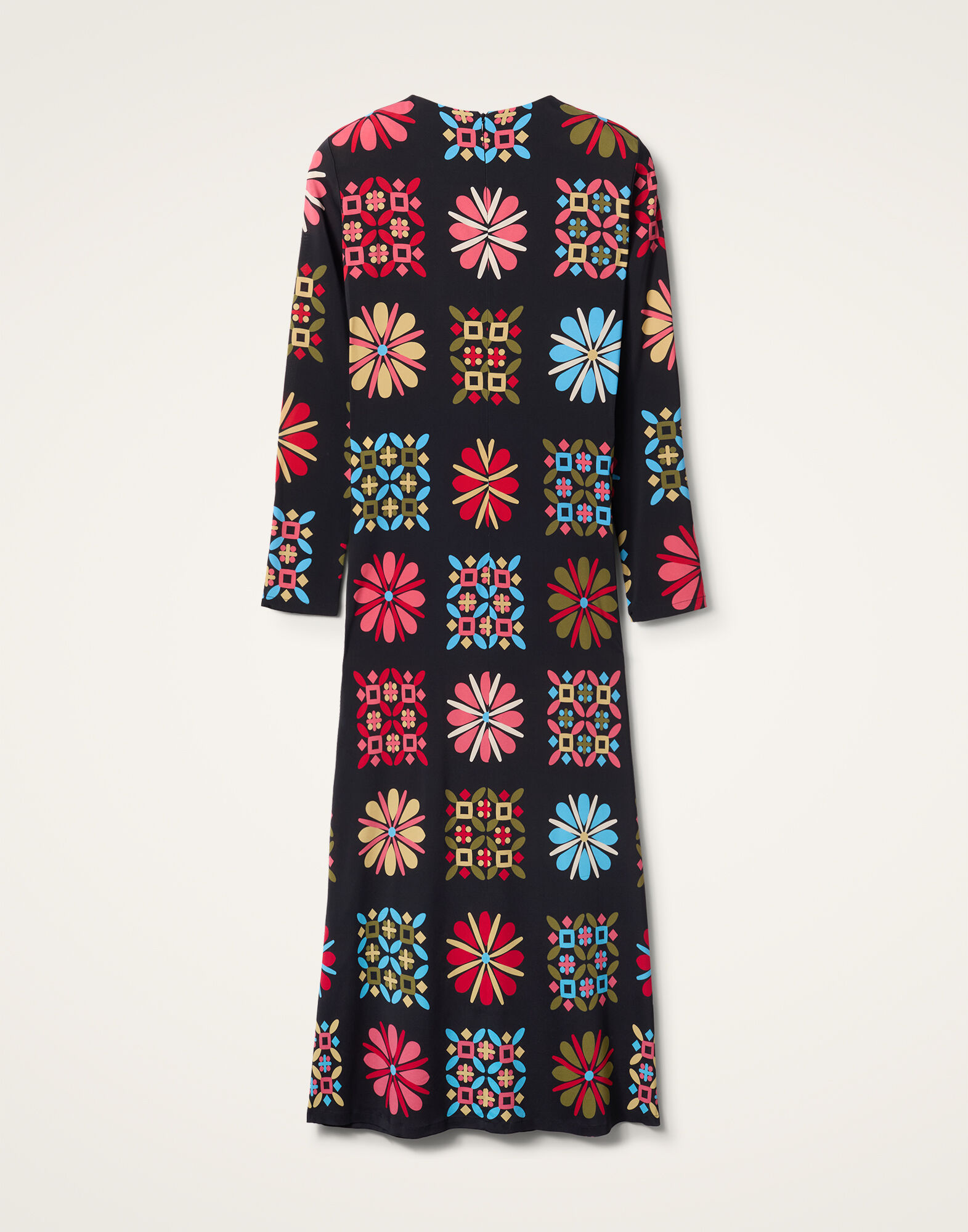 La DoubleJ Long Sleeve Swing Dress Vetrata Grande DRE0184VIS001VET0003