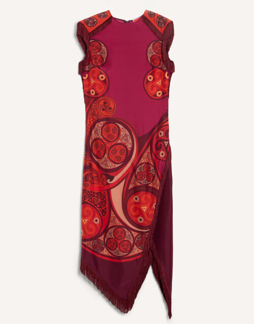 La DoubleJ Scarf Dress Alchemy Plac&eacute;e Dark Red DRE0964SIL009ALC03RE40