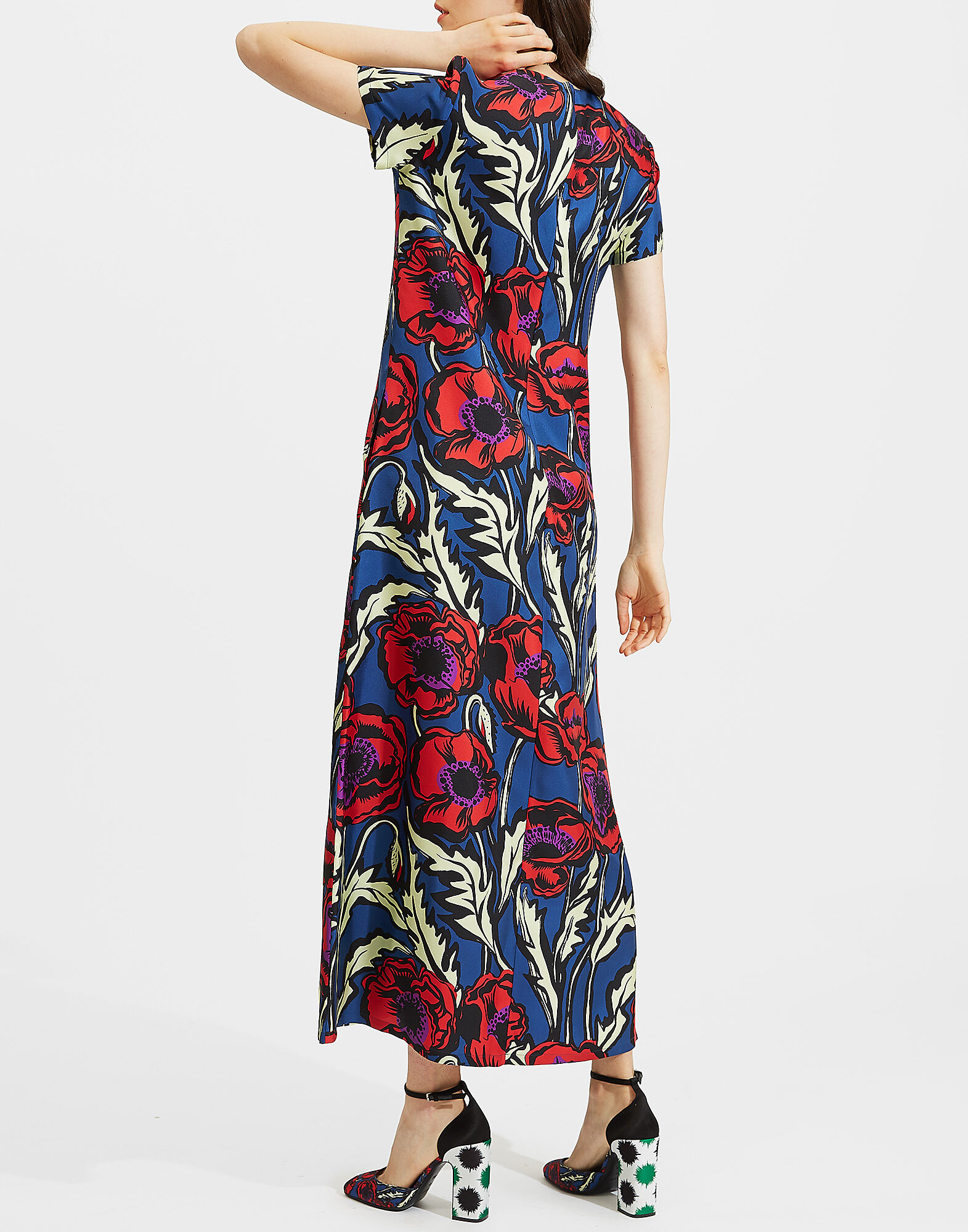 La DoubleJ Swing Dress Big Blooms DRE0001SIL001PFI0001