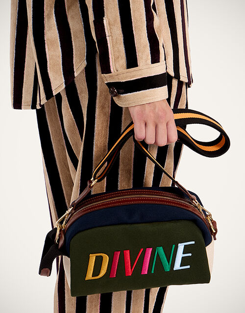 La DoubleJ Divine Beauty Bag Solid Dark Green BAG0090COT079SOLIDGR03