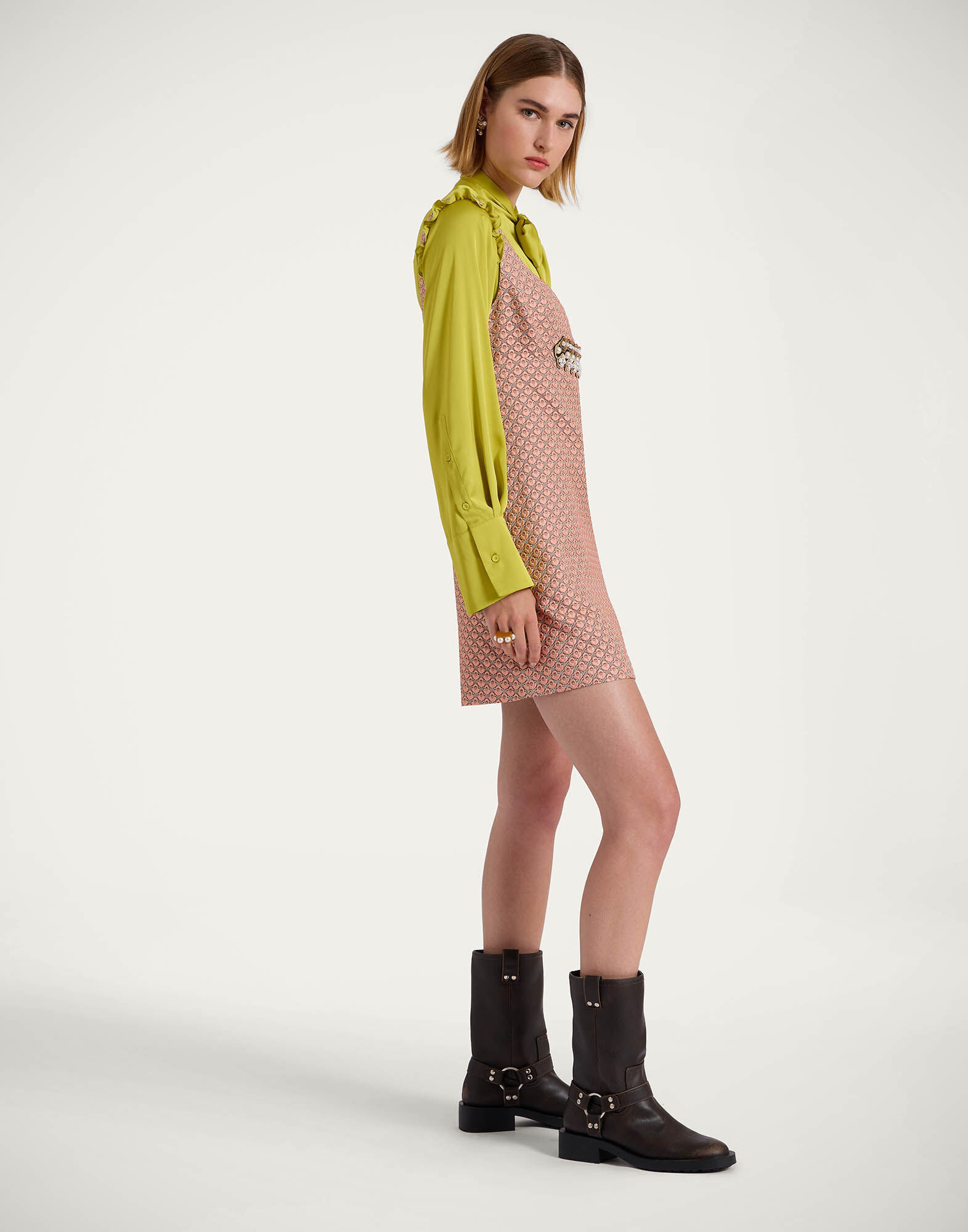 La DoubleJ Ella Mini Dress Tulip Pale Pink DRE0774JCQ088TUL05PI02