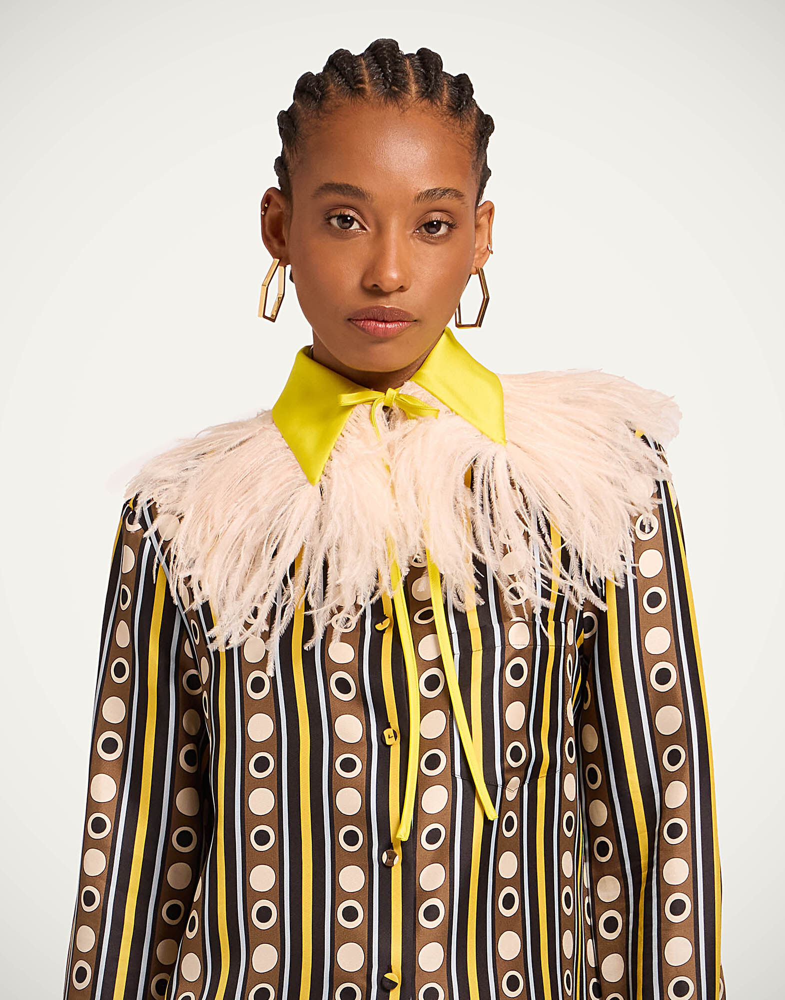 La DoubleJ La Scala Collar Solid Yellow SCA0101SIL027SOLIDYE03