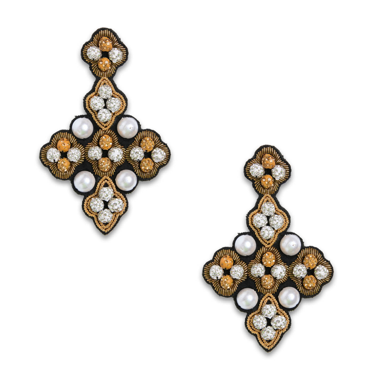 La Doublej Ella Earrings In Solid Gold