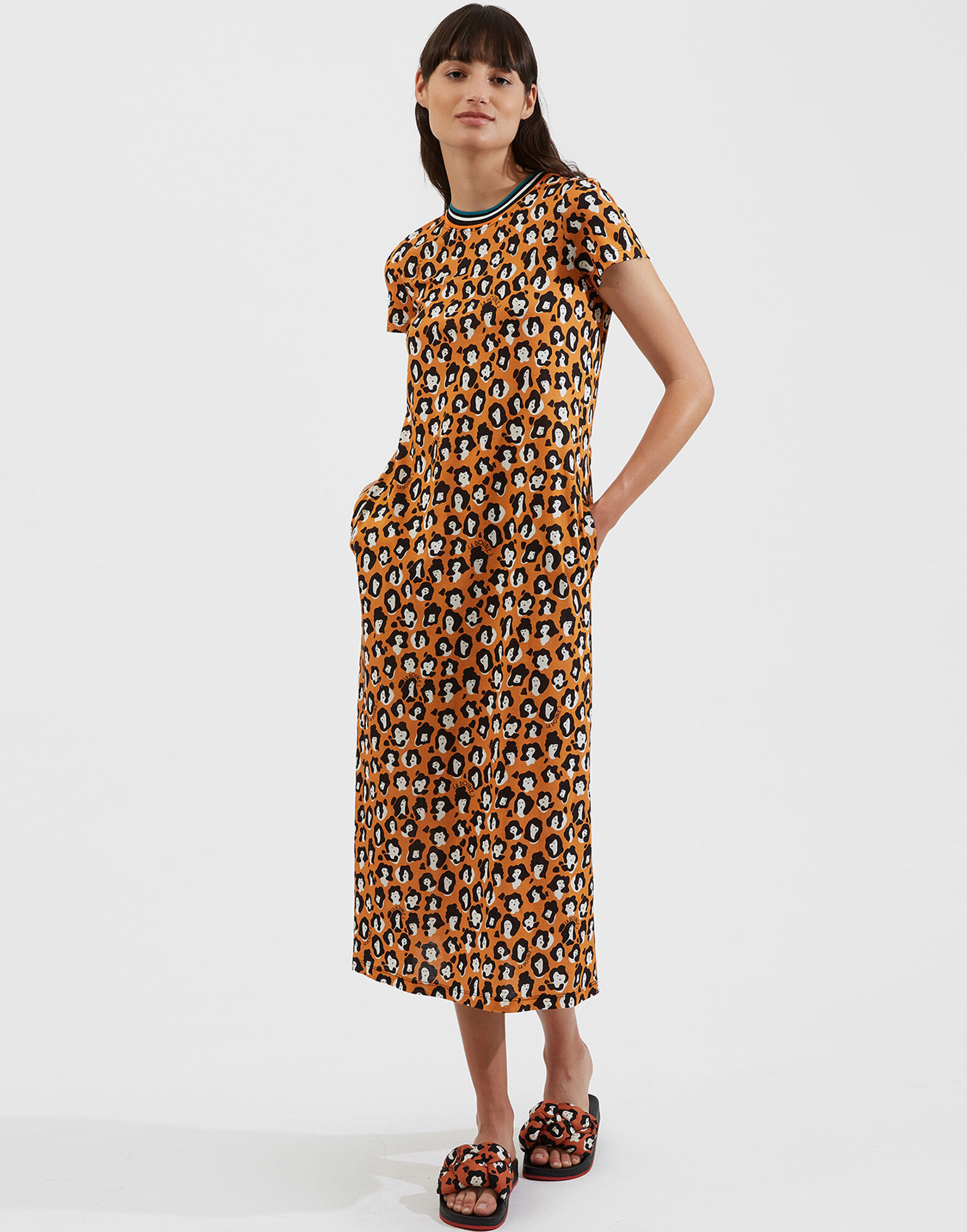 La DoubleJ Sporty Swing Dress Lady Leopard DRE0247JER002LLE0001