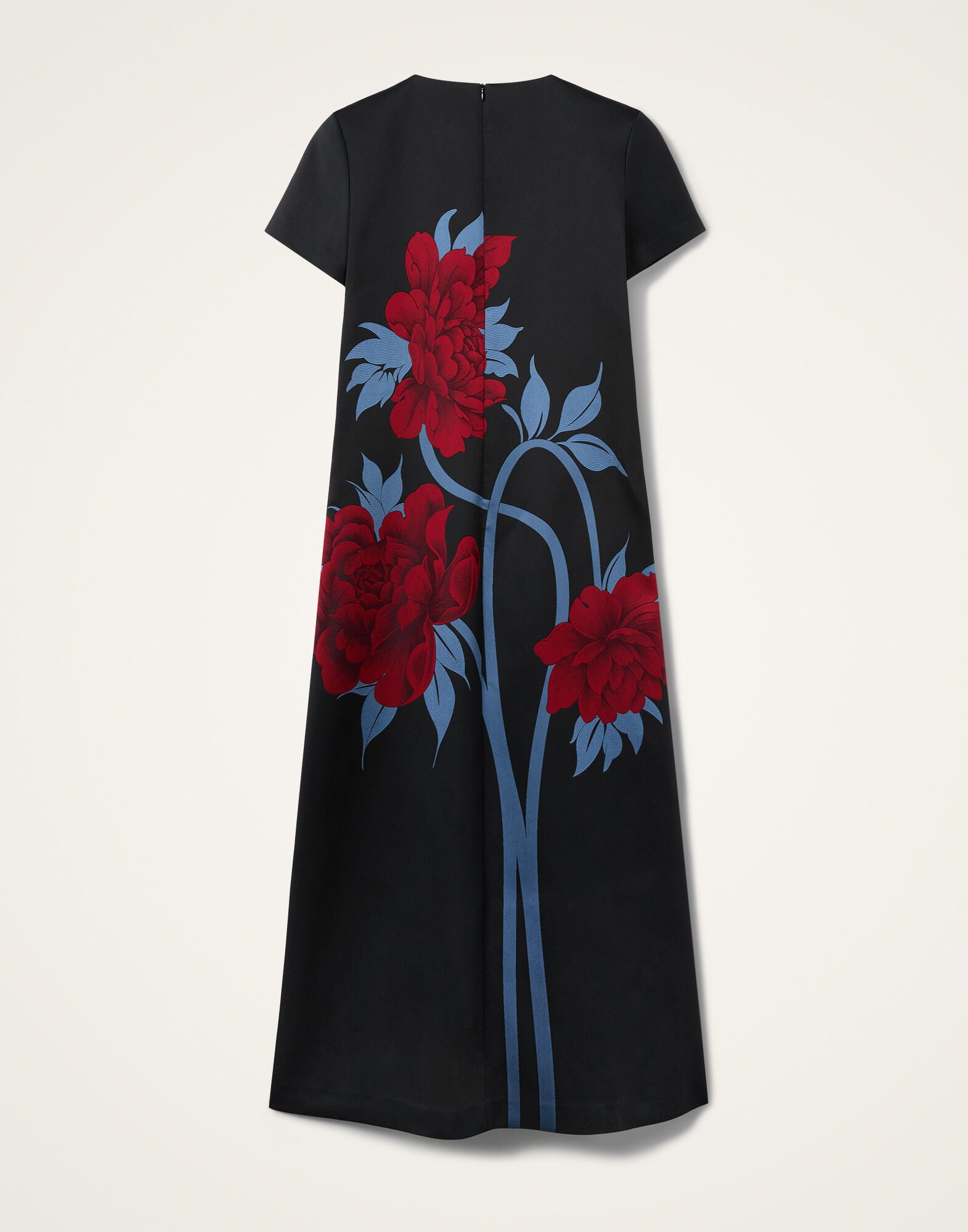 La DoubleJ Swing Dress Peonies Blue DRE0001JCQ135PEO09BU03