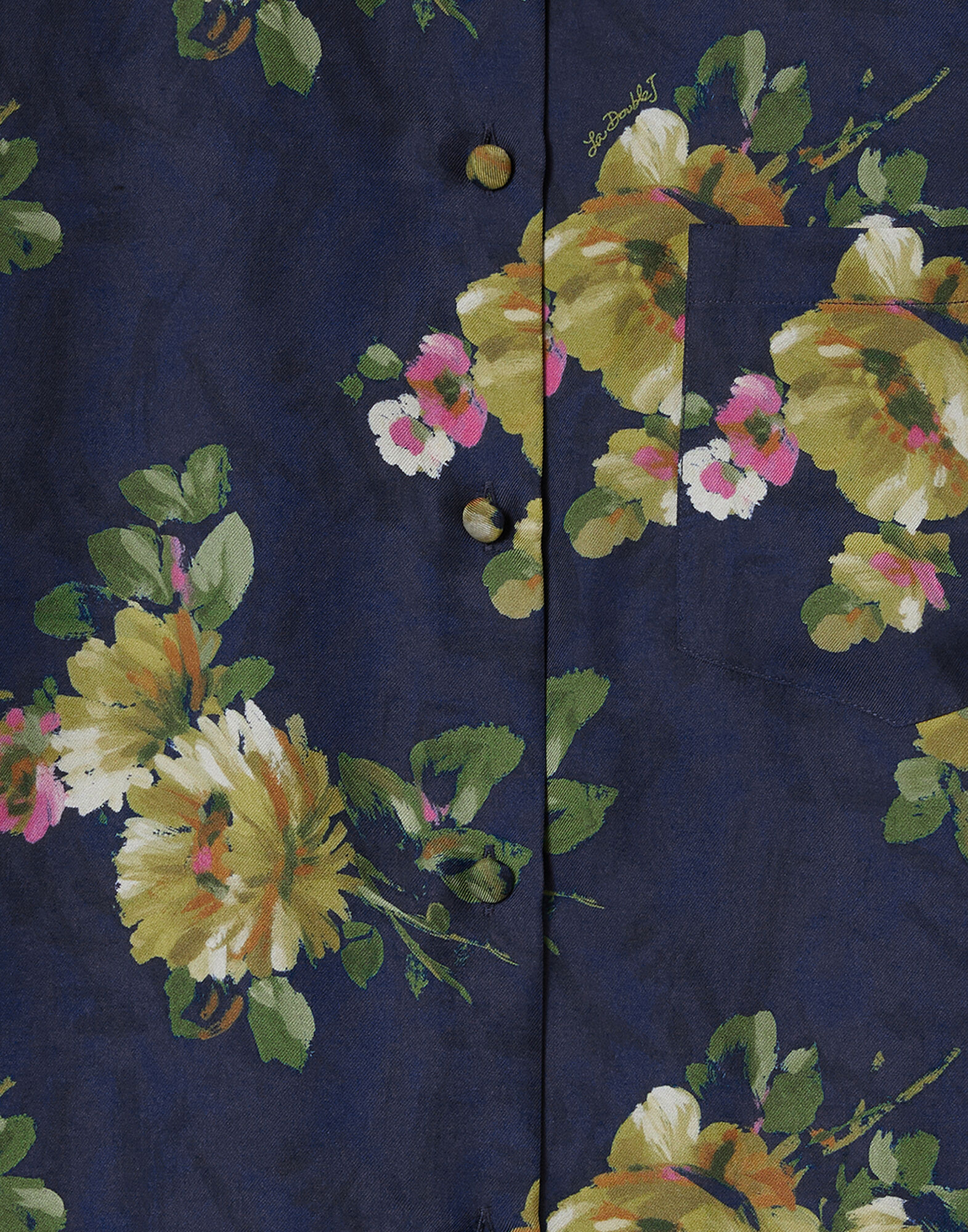 La DoubleJ Boy Shirt Riptide Midnight Blue SHI0001SIL001RIP01BU04