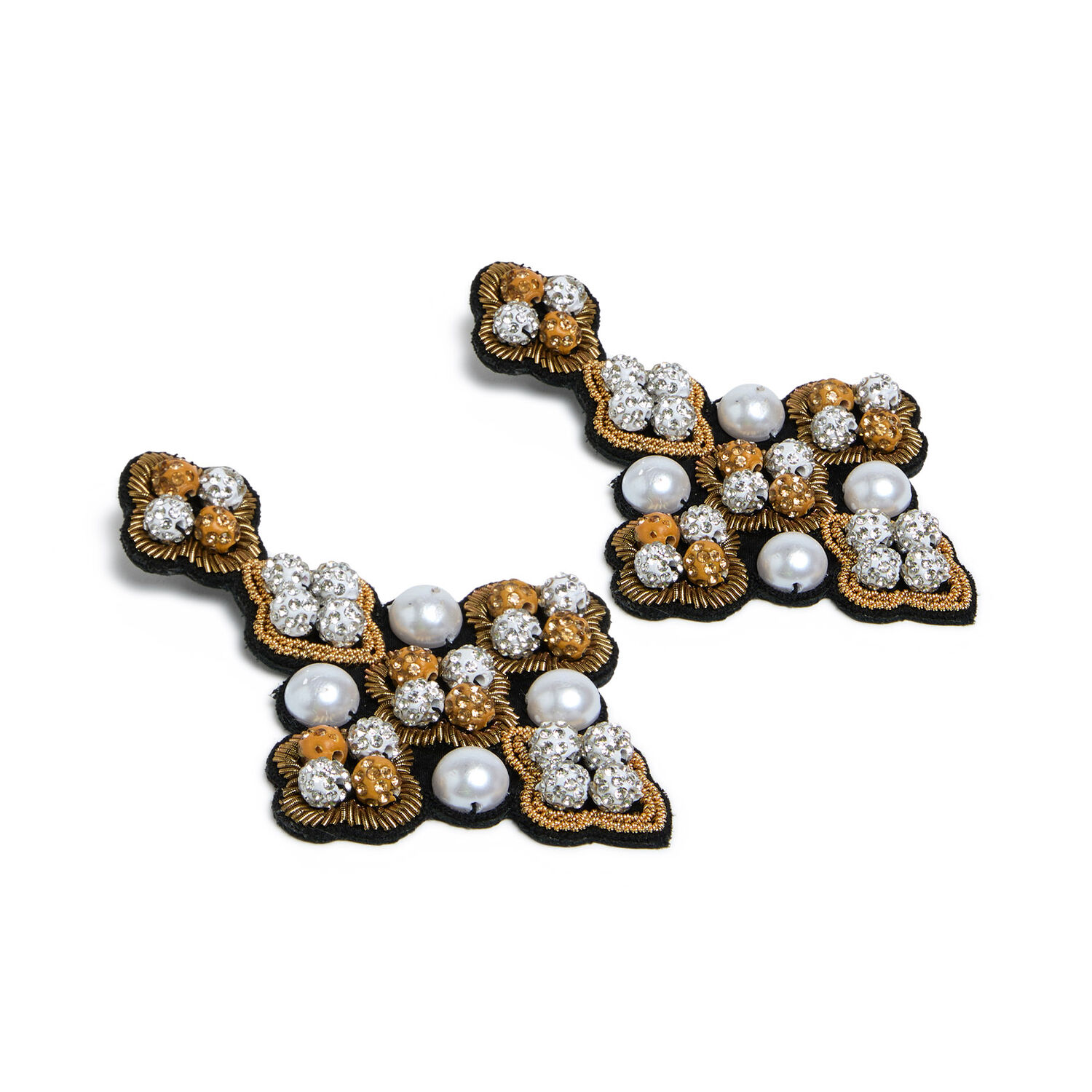 La Doublej Ella Earrings In Solid Gold