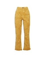 La DoubleJ Fancy Crop Jeans Sicomore Yellow TRO0108DEN001SIC03OR06