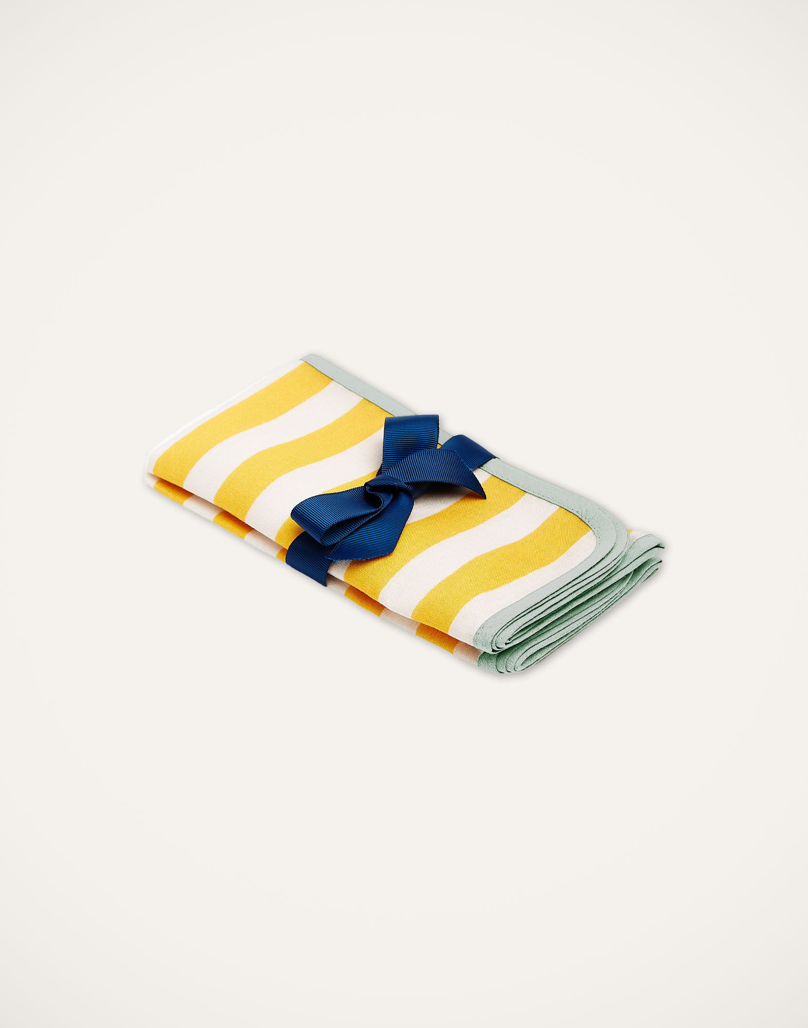 La DoubleJ Large Napkins Set Of 2 Riviera Giallo NAP0010LIN001RIV0003