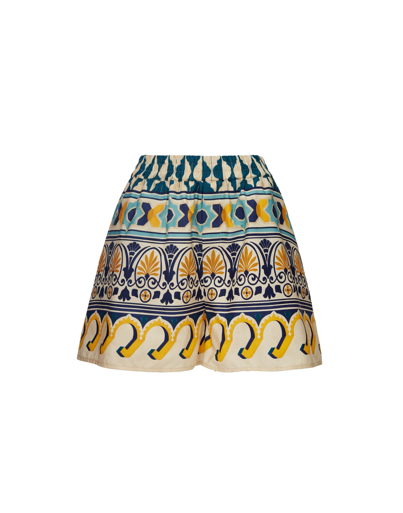 La DoubleJ Pull-Up Shorts Casareale Small Plac&egrave;e Cream TRO0117COT039REA02WH03