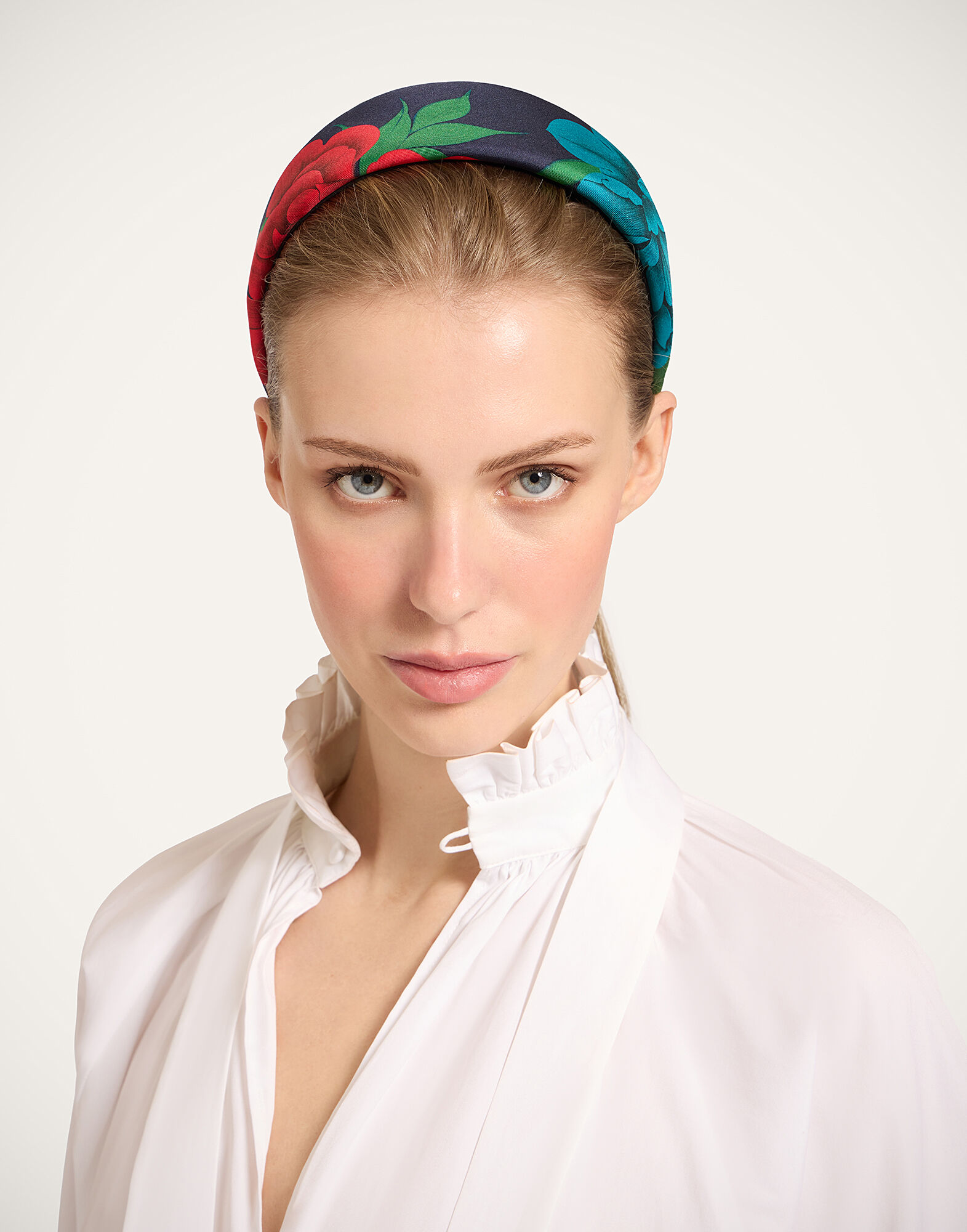 La DoubleJ Flat Headband Queen Peony Blue HEB0023FOD001QPE01BU03