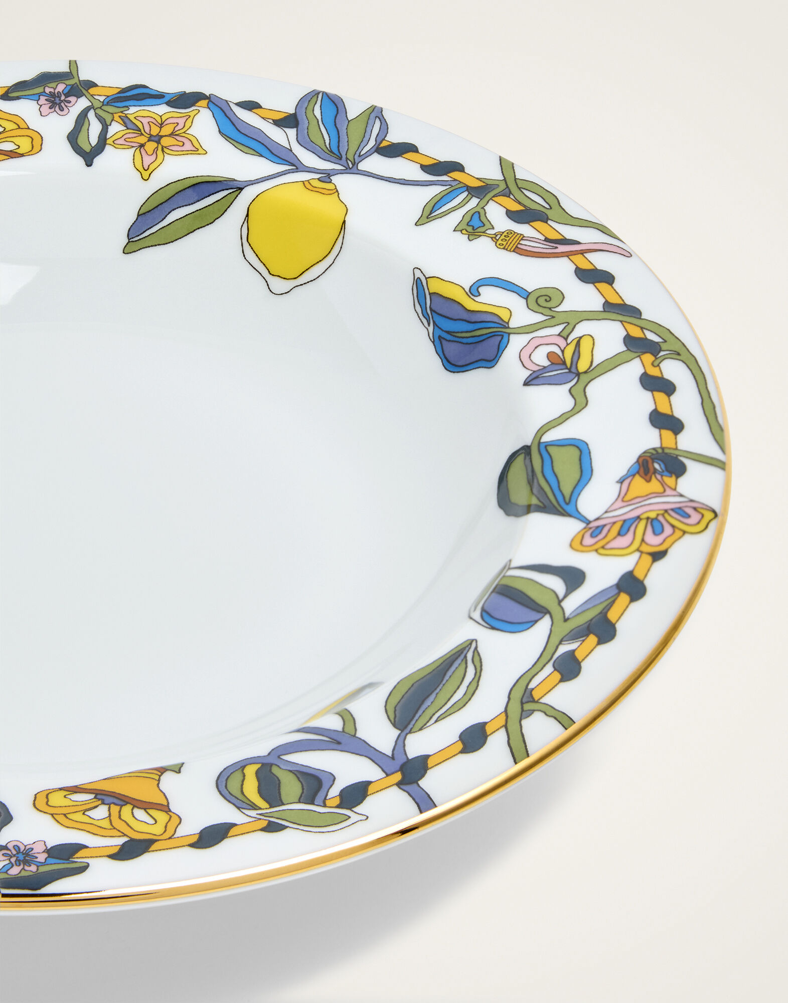 La DoubleJ Soup Plates Set Of 2 Borboni White SOU0002CER001BRN12WH01