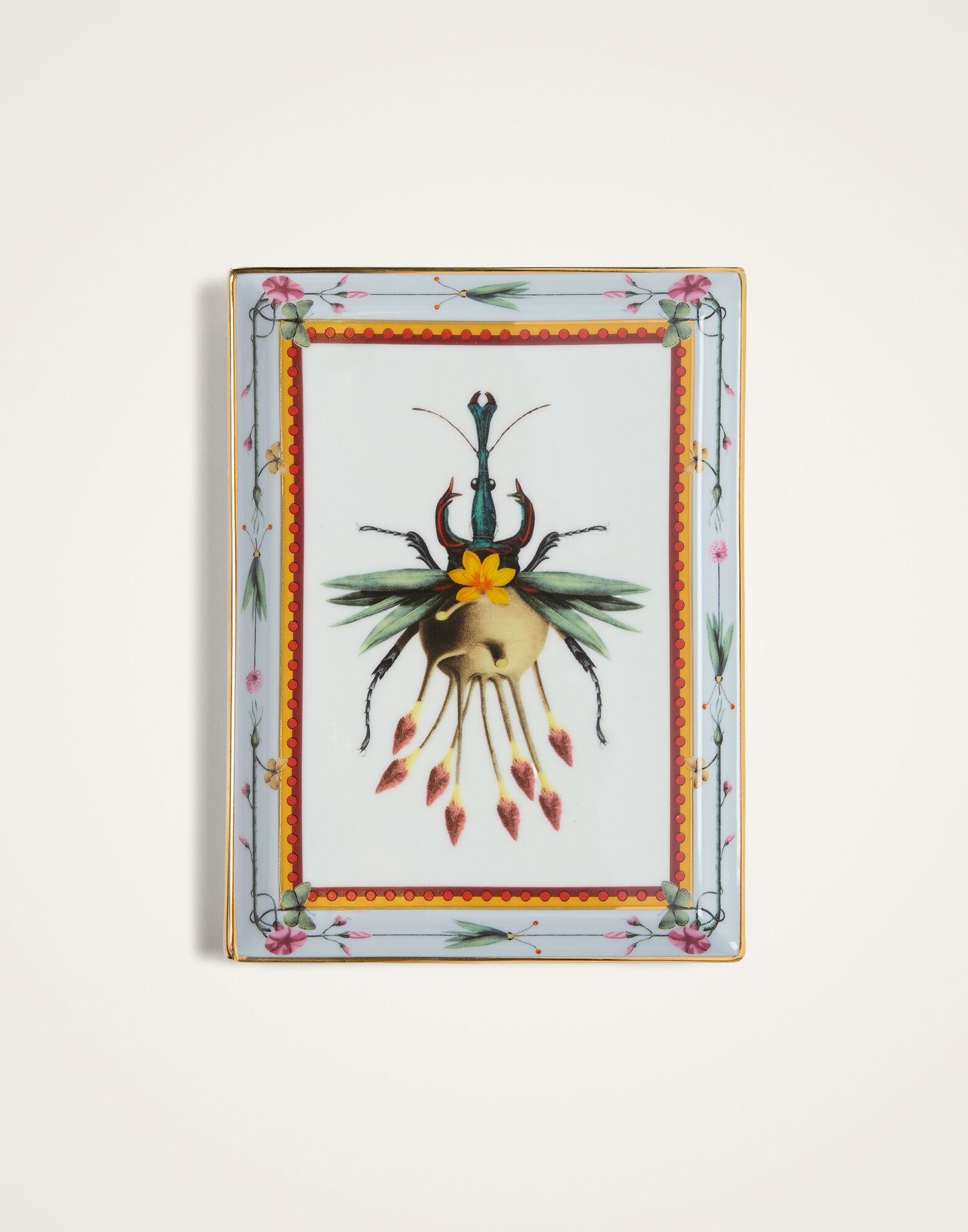 Trinket Tray in Leafbug Light Blue - Homeware | La DoubleJ US