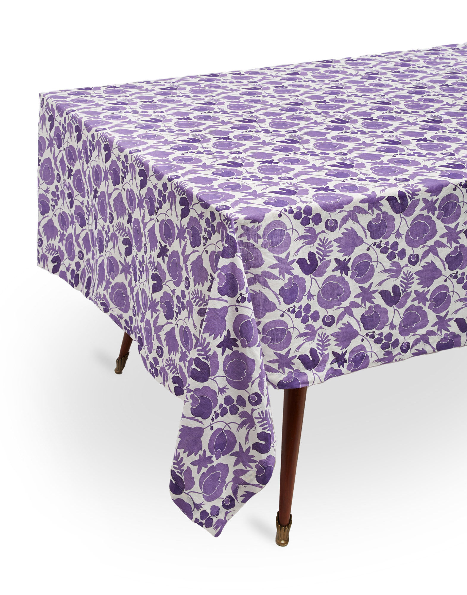 La DoubleJ Medium Tablecloth Wildbird Viola TBC0002LIN001CER0007