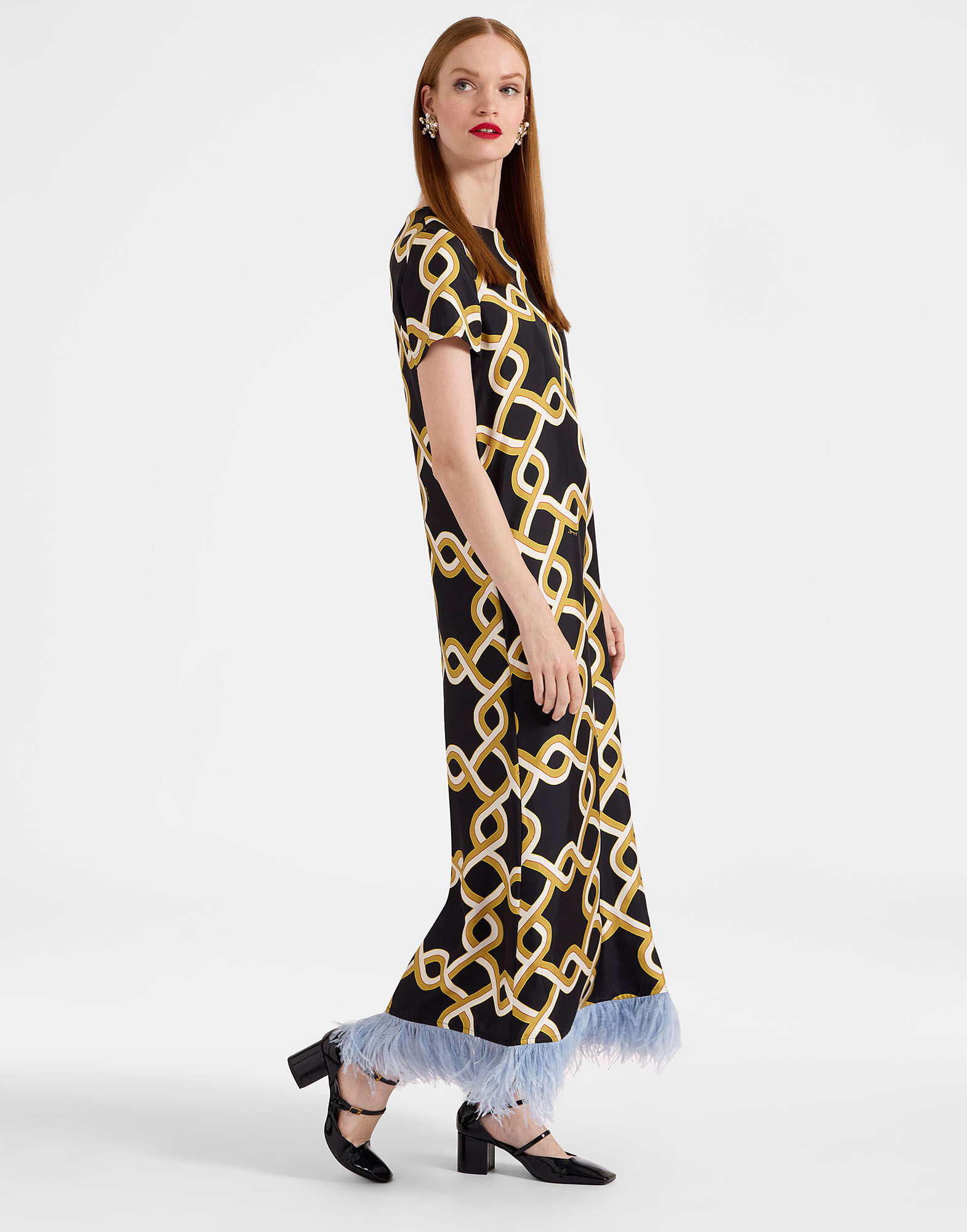 La DoubleJ Swing Dress Tackle Black DRE0316SIL001TAC01BL01