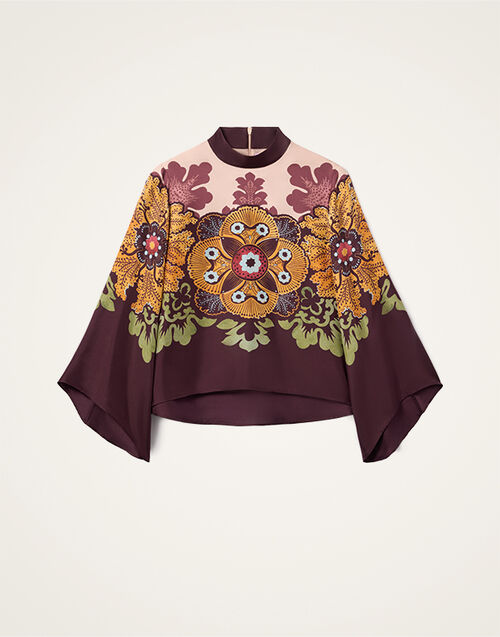 La DoubleJ Make An Exit Top Bounty Placée Burgundy TOP0117SIL017BOU01RE07