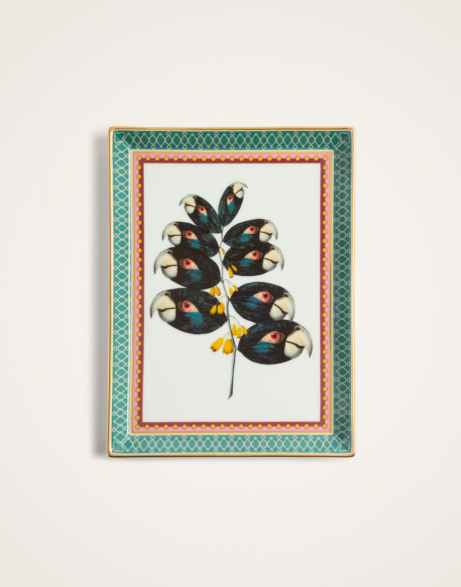 La DoubleJ Trinket Tray Parrotstem Forest Green TRI0008CER001PAS02GR15