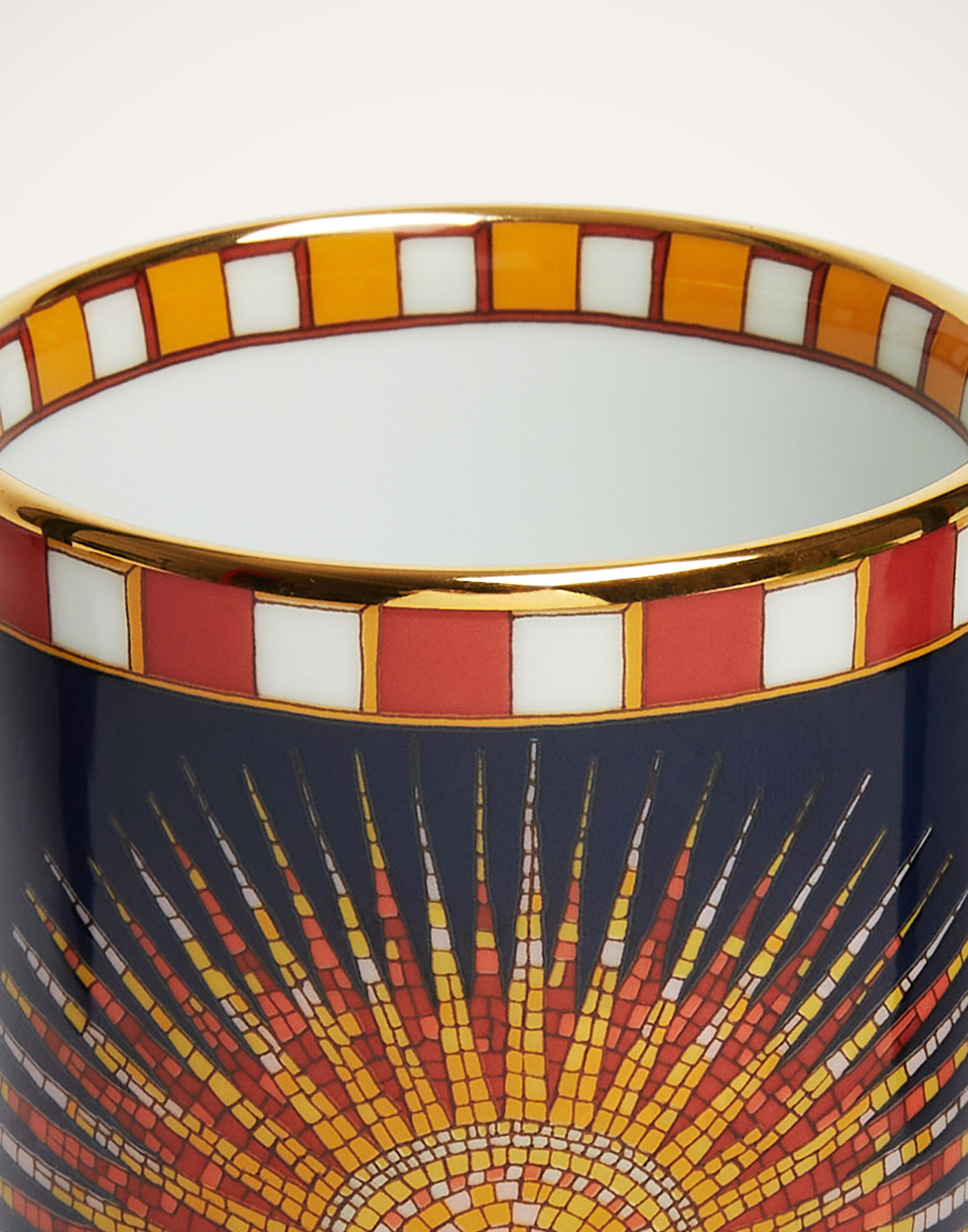 La DoubleJ Decorative Cup Sunrays Midnight VAS0008CER001SNR02BU04