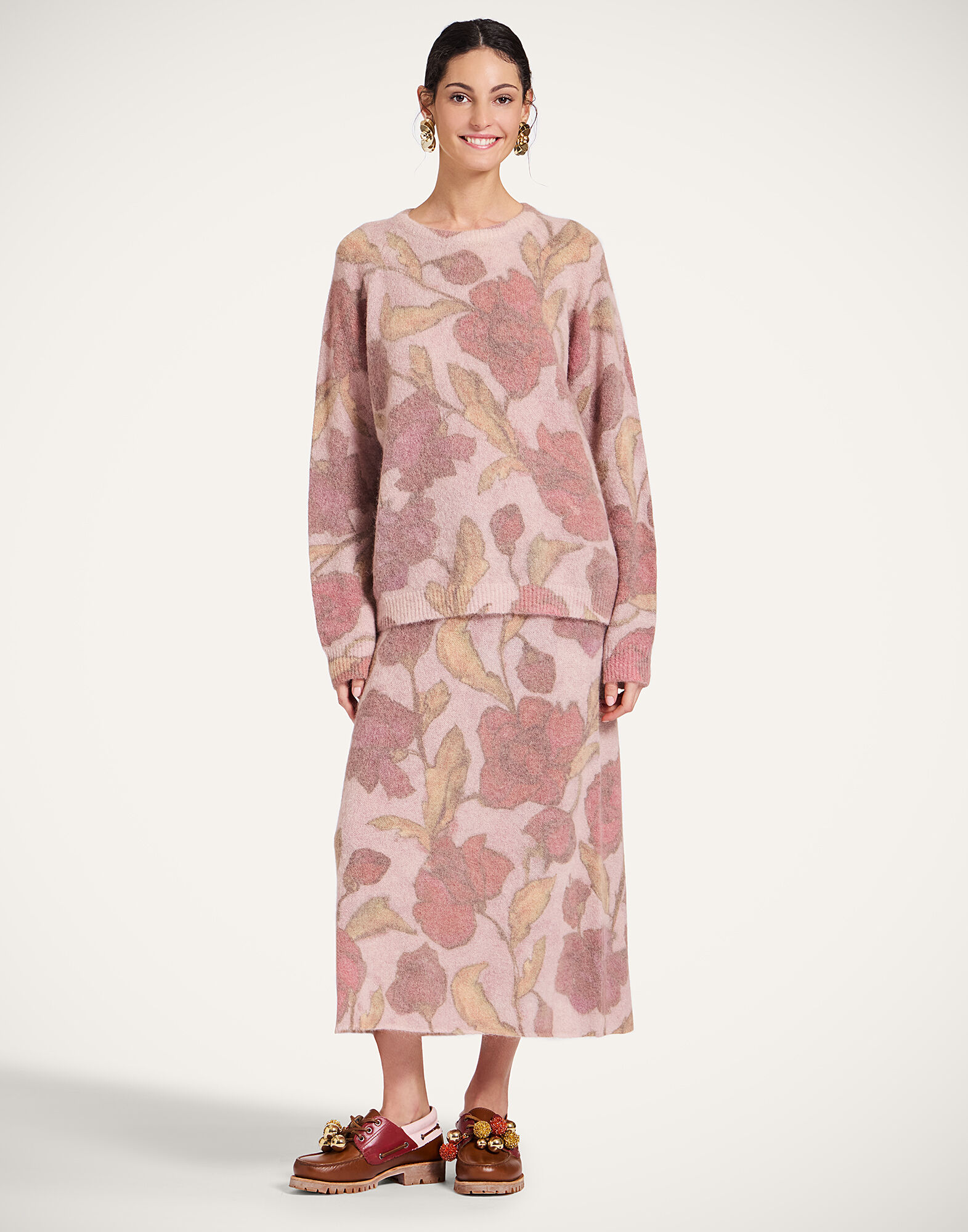 La DoubleJ All-In Skirt French Kiss Dusty Pink SKI0134KNI124VA419PI10