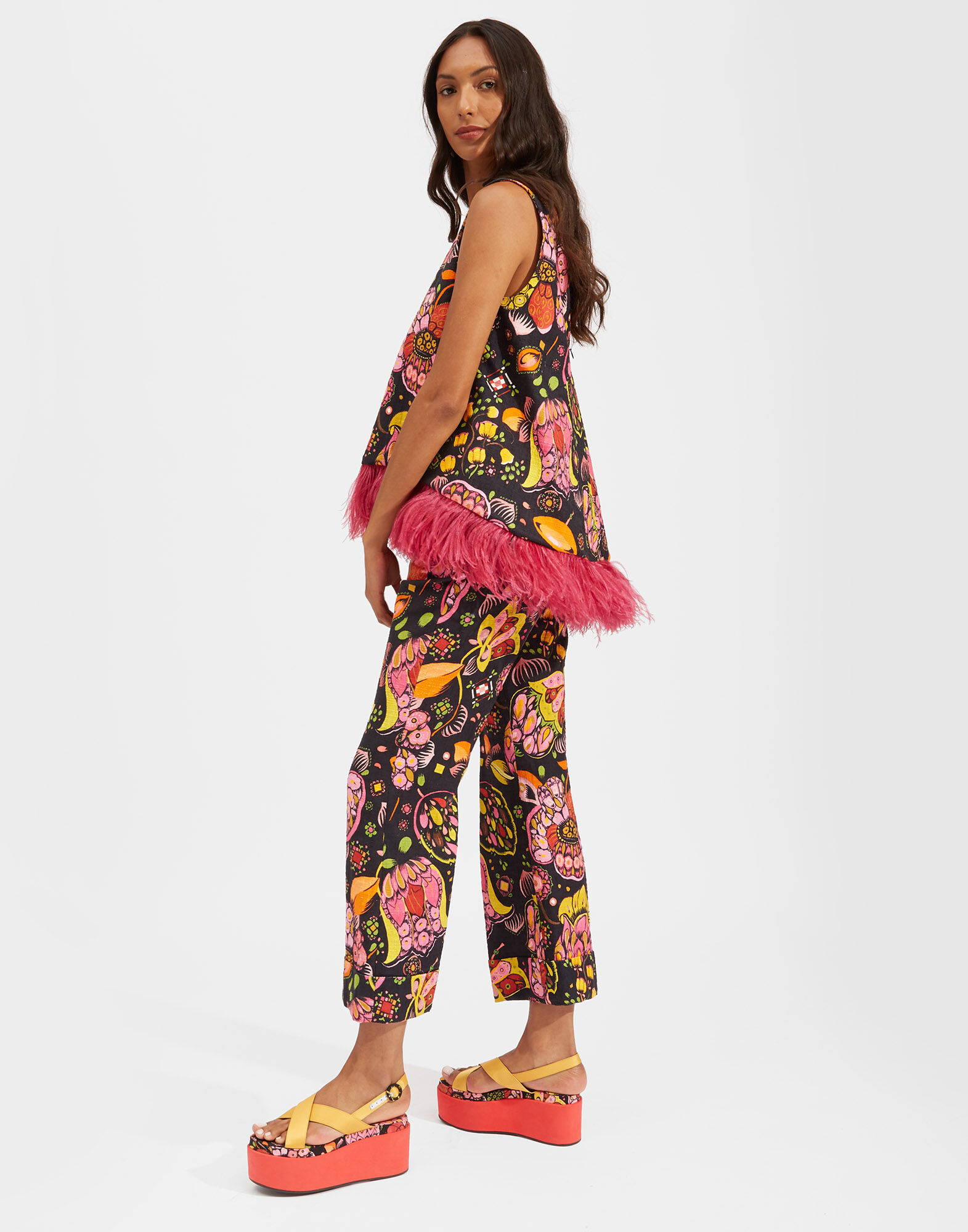 La DoubleJ La Scala Top (With Feathers) Eden TOP0013COT005EDE0001