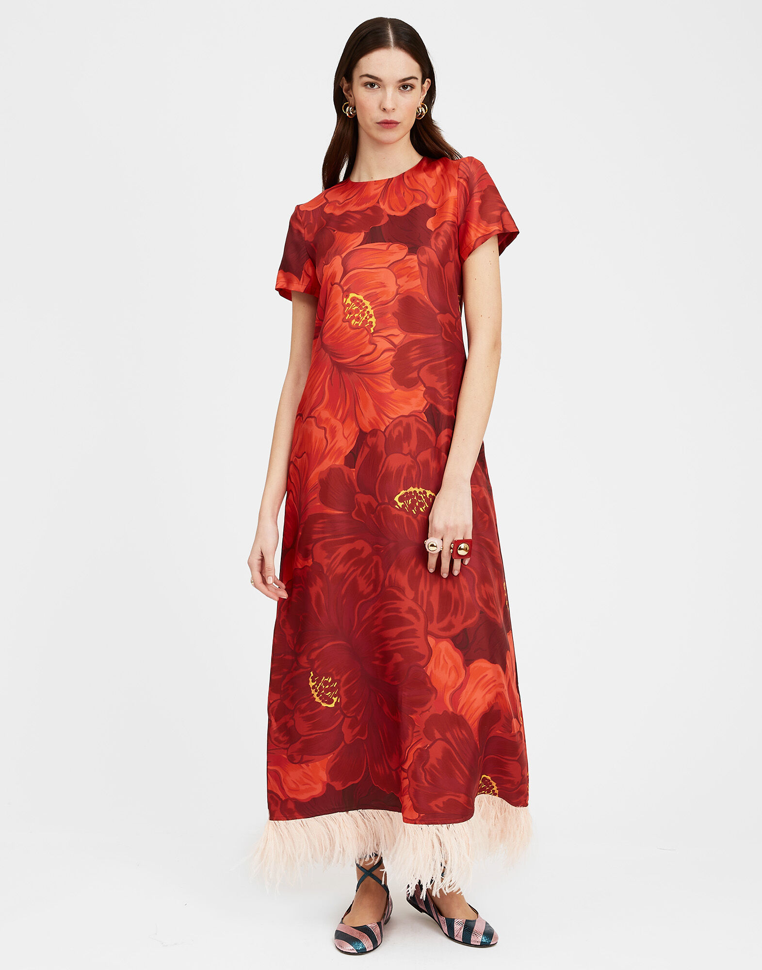 La DoubleJ Swing Dress Ruby Red DRE0316SIL001RUB02RE01