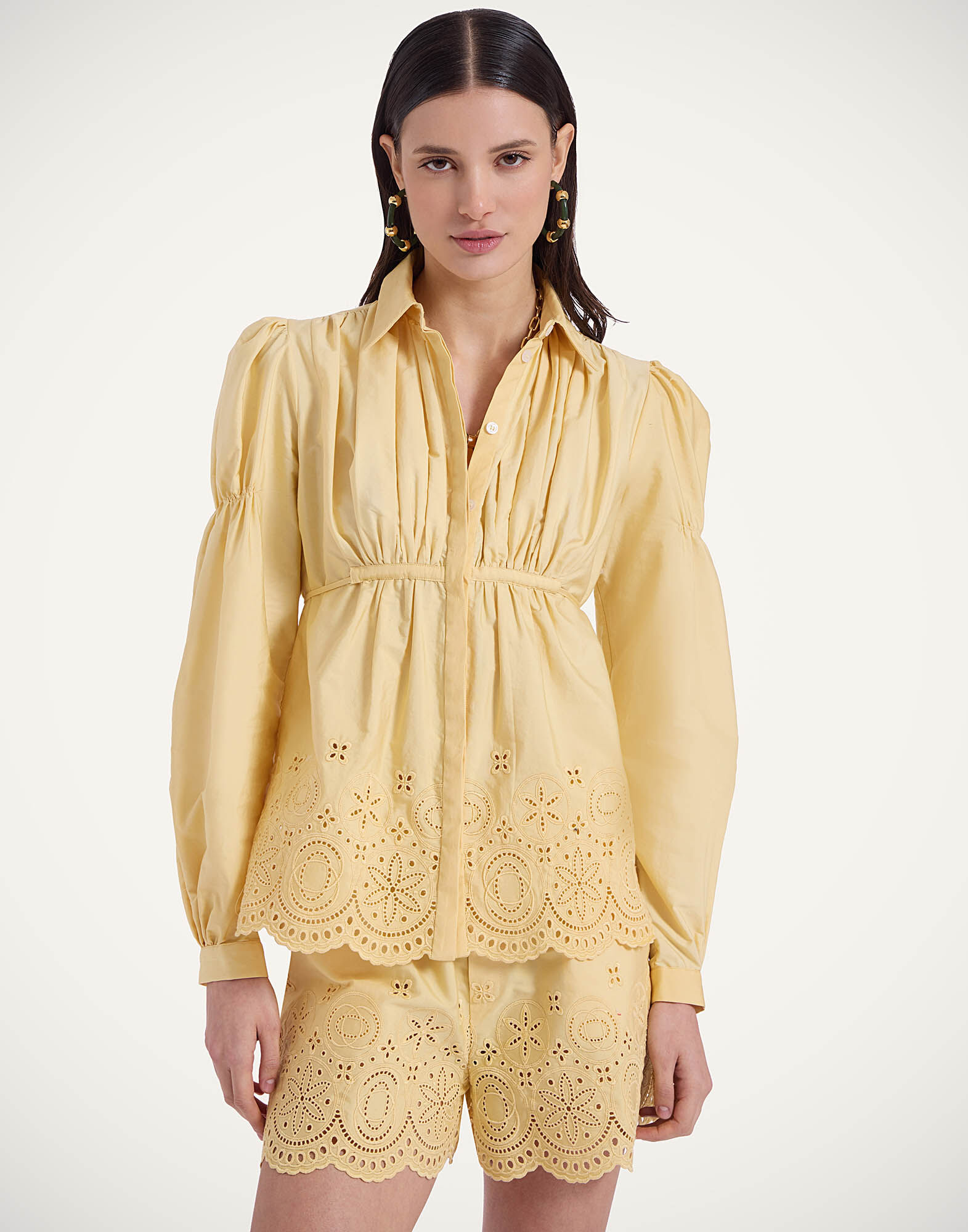 La DoubleJ Franca Shirt Eclipse Light Yellow SHI0128SAN005ECL03YE01