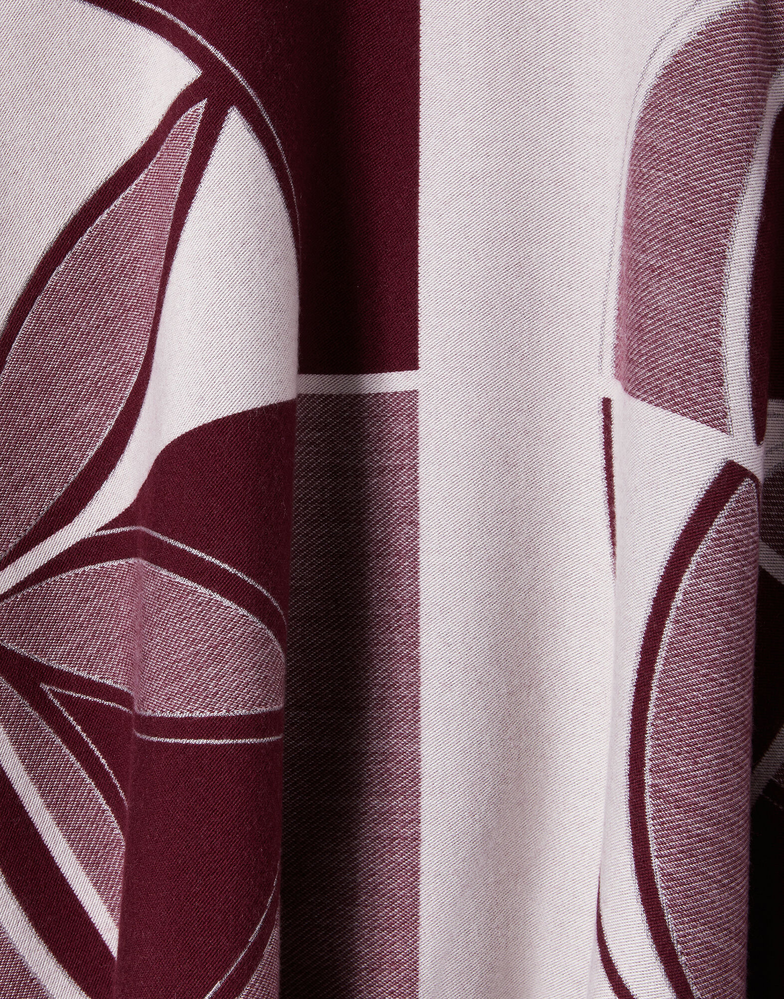 La DoubleJ Poncho Eclipse Plac&eacute;e Burgundy SCA0064WOL027ECL05RE02