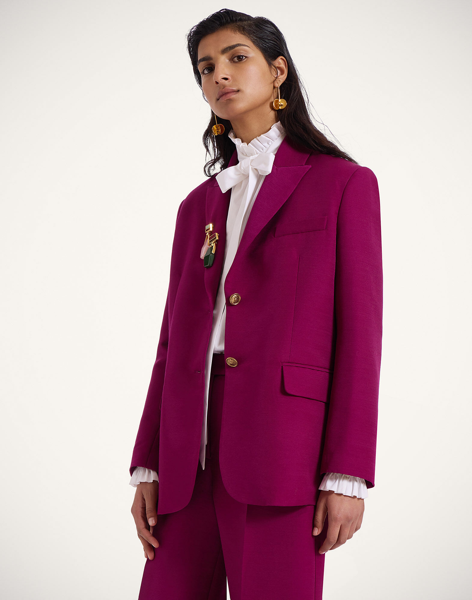 La DoubleJ Jones Jacket Solid Purple JAC0106CAD001SOLIDPU01