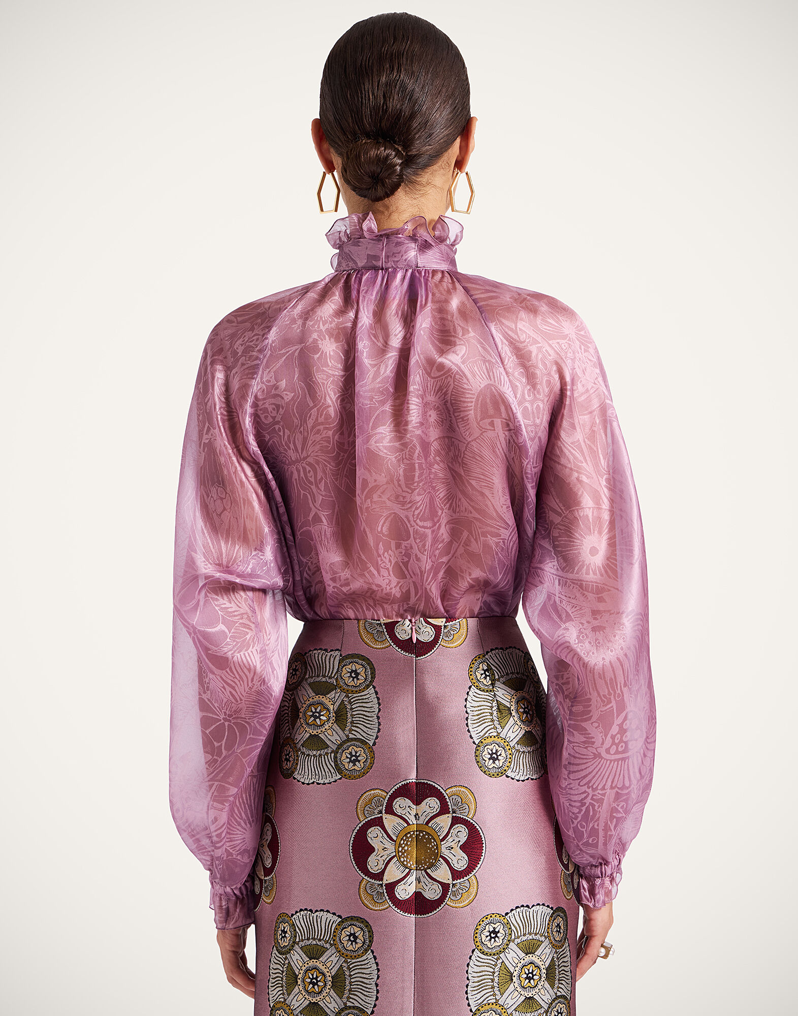 La DoubleJ Cerere Blouse Solid Dusty Pink SHI0120SIL023FNG02PI10