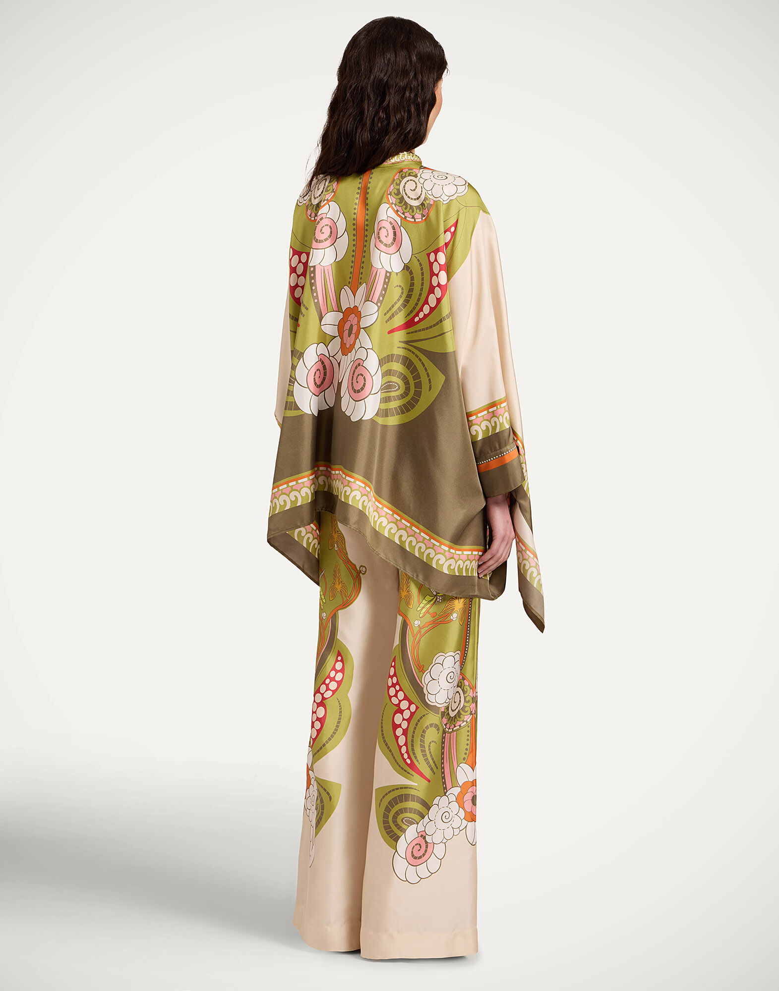 La DoubleJ Palazzo Pants Ambrosia Plac&eacute;e Ivory TRO0026SIL001AMB03WH04