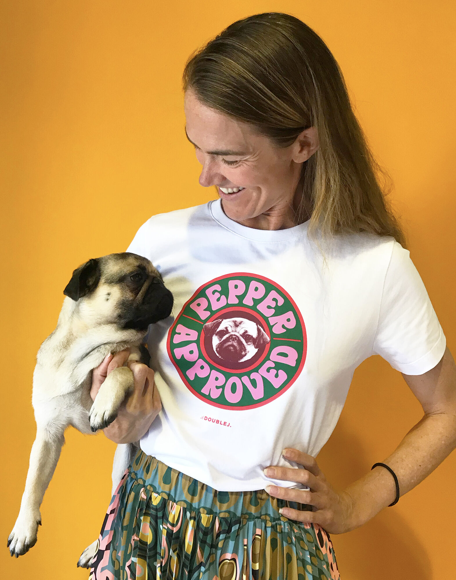 LaDoubleJ Slogan T-shirt Pepper Approved SHI0054JER010SLO0008