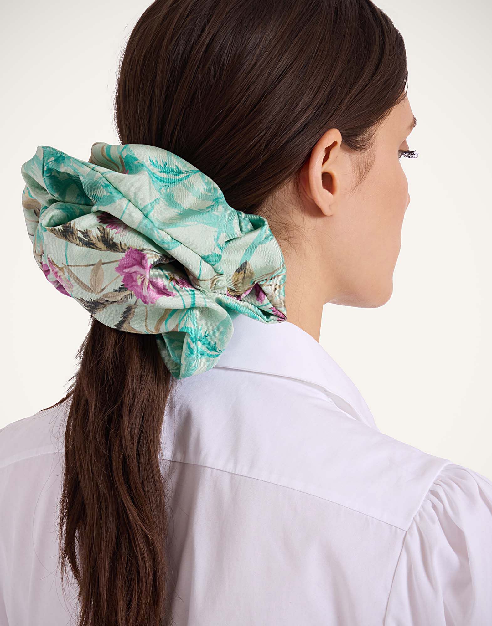 La DoubleJ Giga Scrunchie Heath Mint SCR0003SIL001HEA01GR11