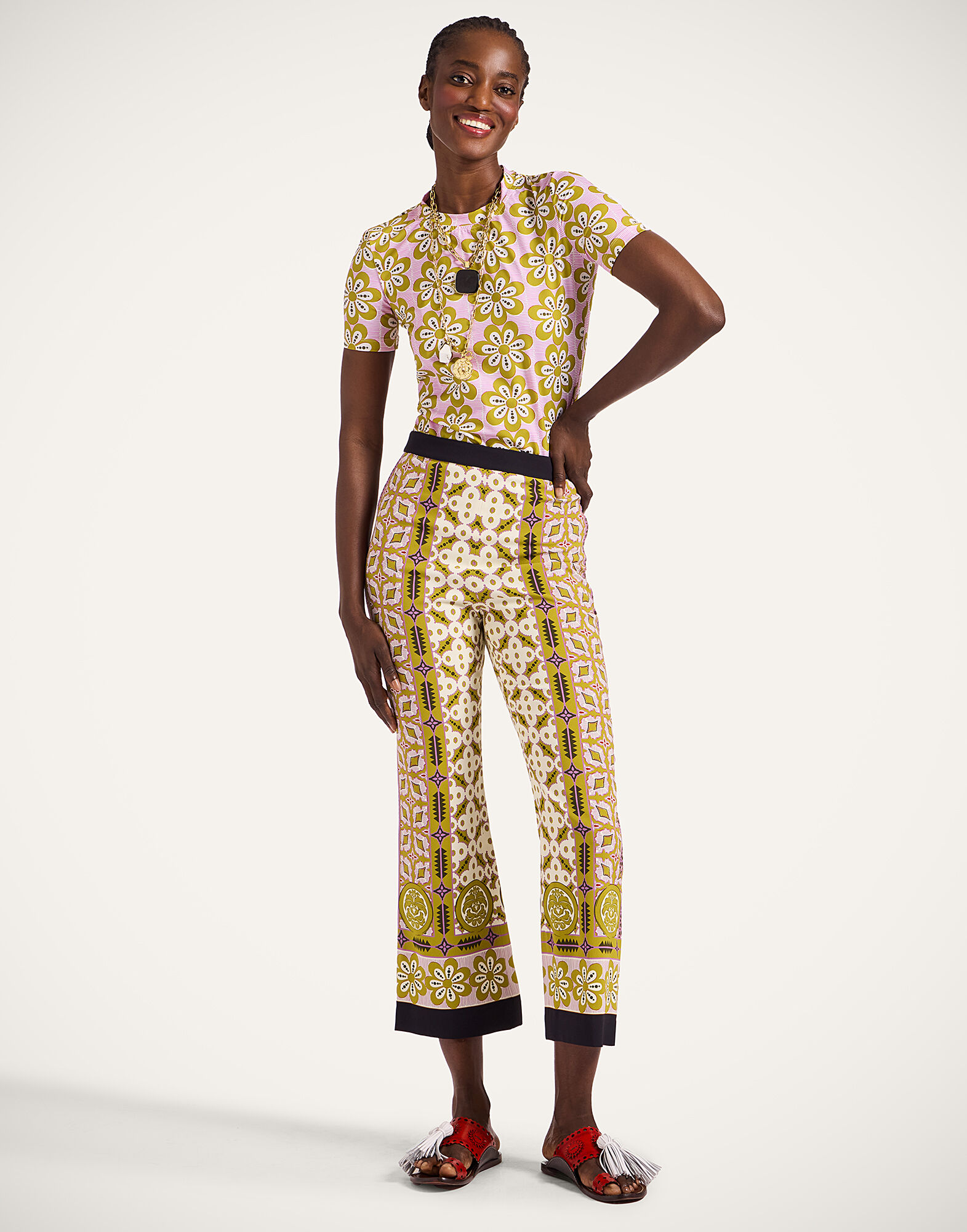 La DoubleJ Jazzercize T-Shirt Caper Pink TSH0010JER005CEP01PI01