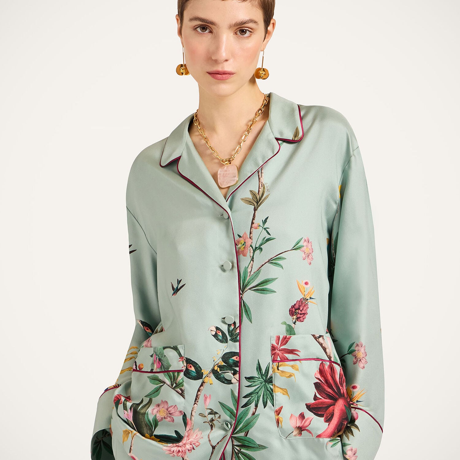 La Double J Pajama Shirt