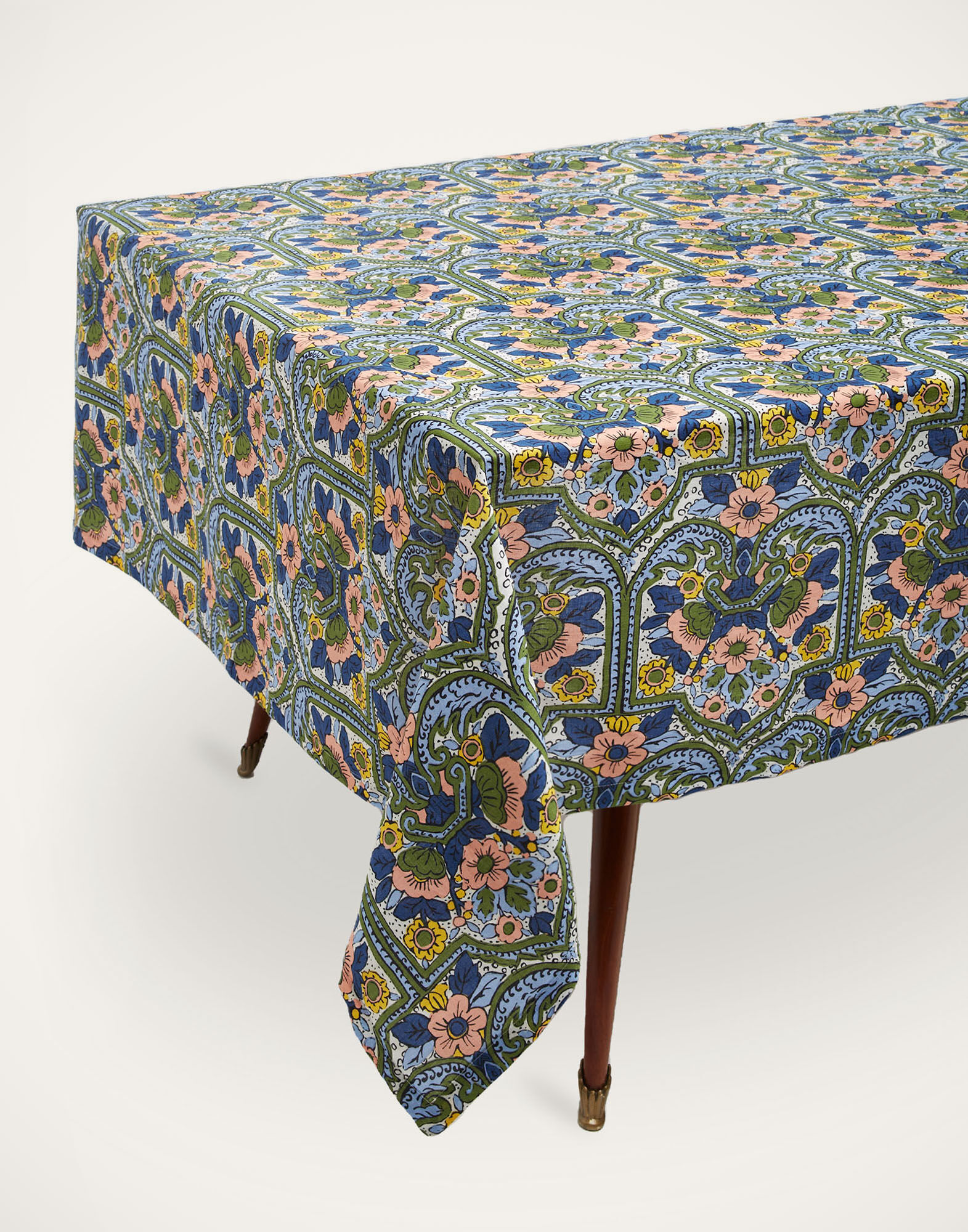 La DoubleJ Medium Tablecloth Corte Blu TBC0002LIN001CRT0004