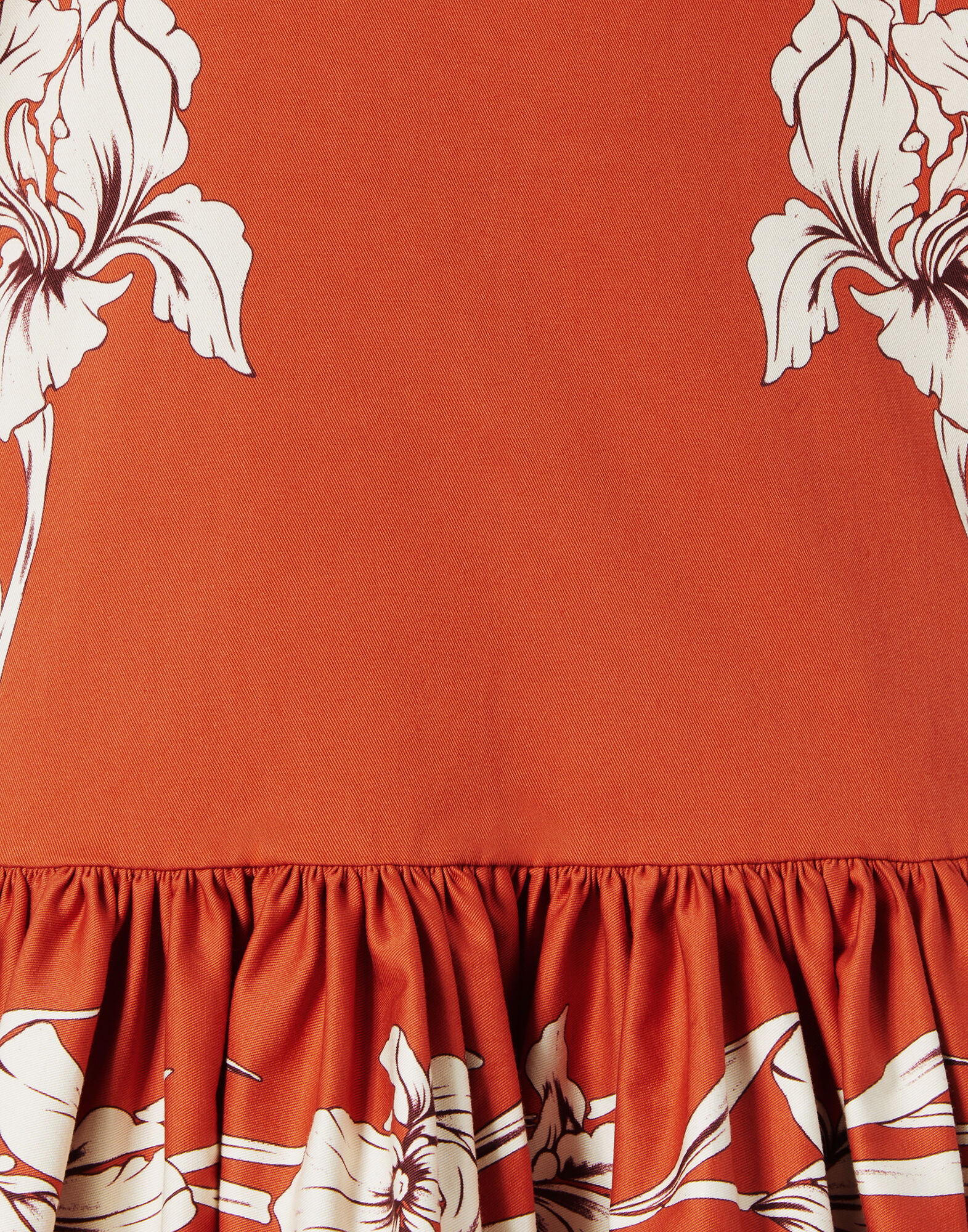 La DoubleJ Mini Gingerbread Dress Iris Plac&eacute;e Dark Orange DRE0859COT037IRS07OR03