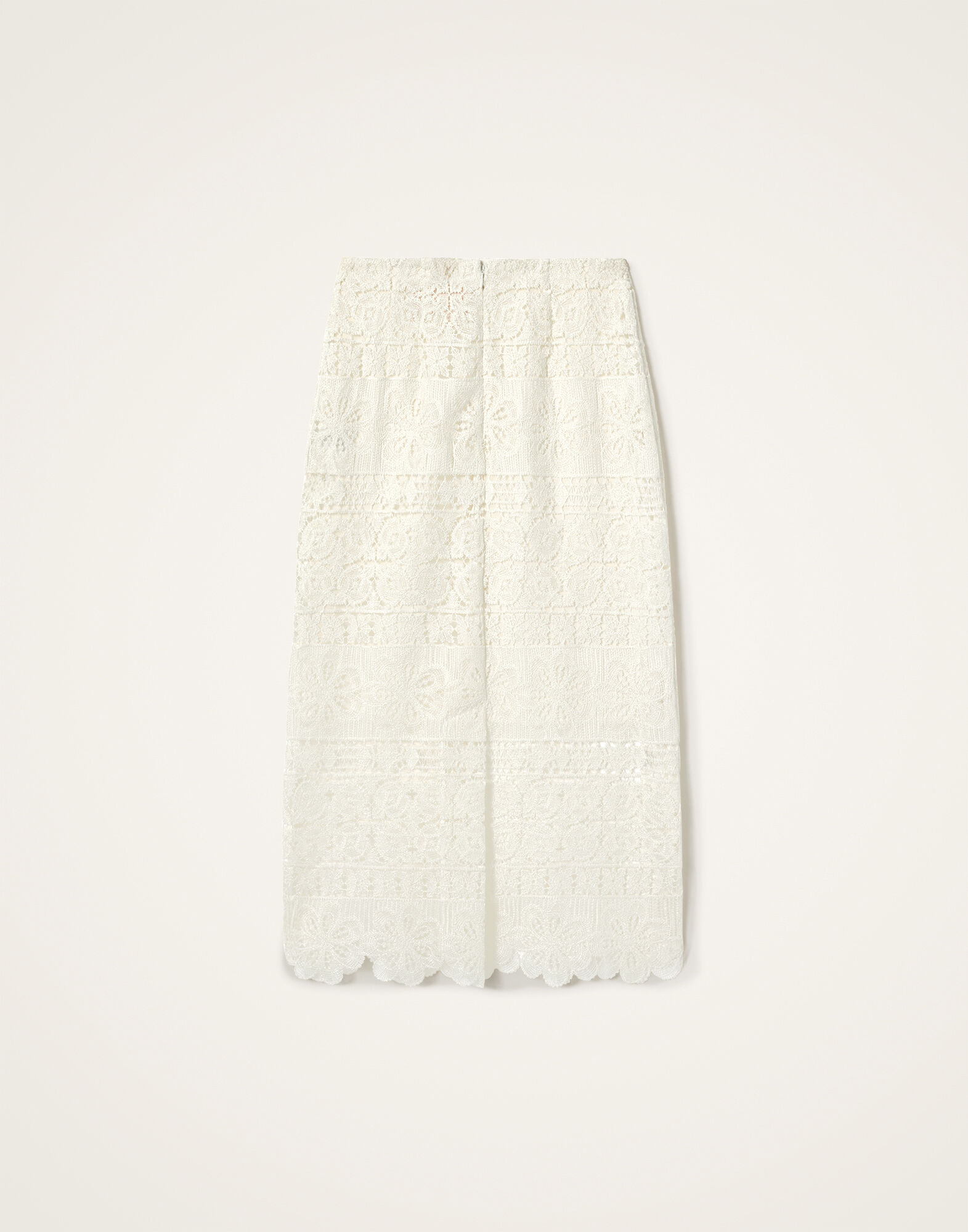 La DoubleJ Lacey Pencil Skirt Caper Light Yellow SKI0158EMB104CEP03YE01