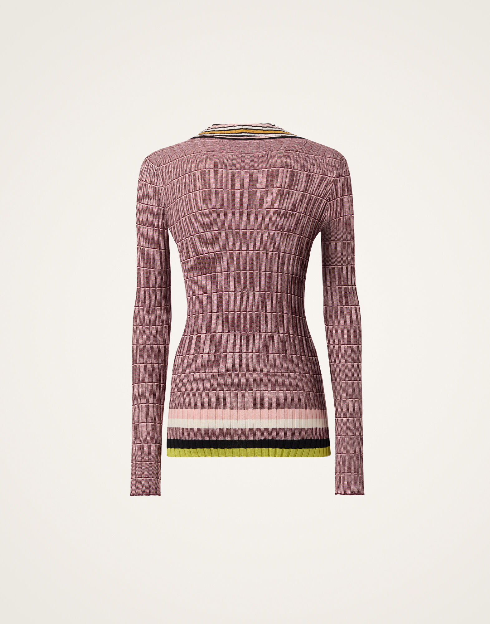 La DoubleJ Releve Top Solid Pink PUL0347KNI196VA463PI01